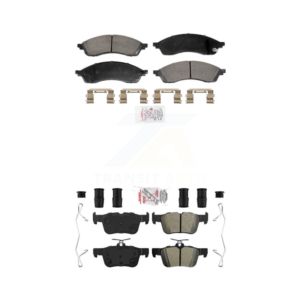 AmeriBRAKES - KNF-101988 - Front and Rear Disc Brake Pad Kits image 1
