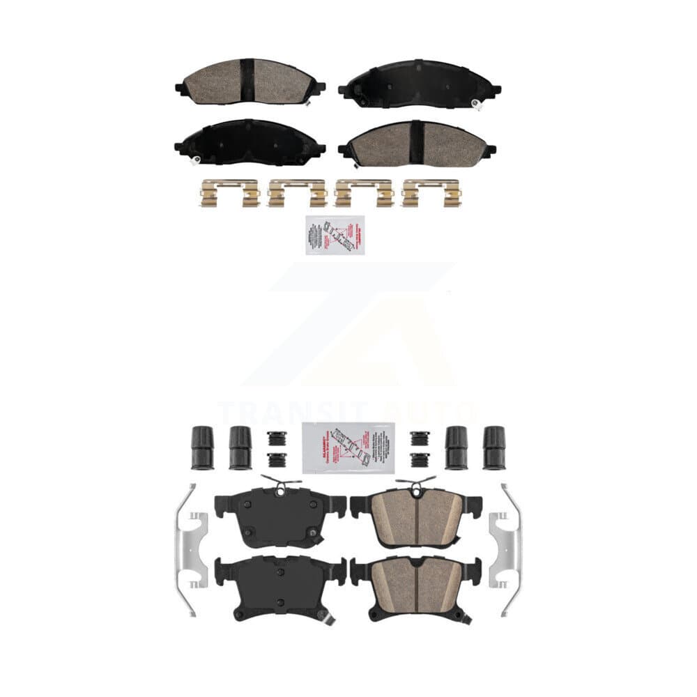 AmeriBRAKES - KNF-102000 - Front and Rear Disc Brake Pad Kits image 1