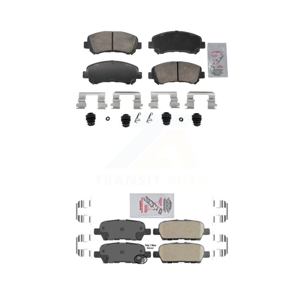AmeriBRAKES - KNF-102005 - Front and Rear Disc Brake Pad Kits image 1
