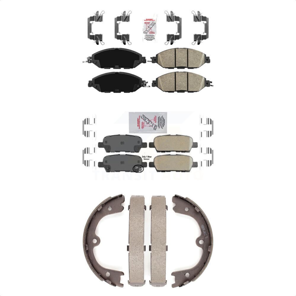 Transit Auto - KNN-100589 - Front and Rear Disc Brake Pad Kits image 1