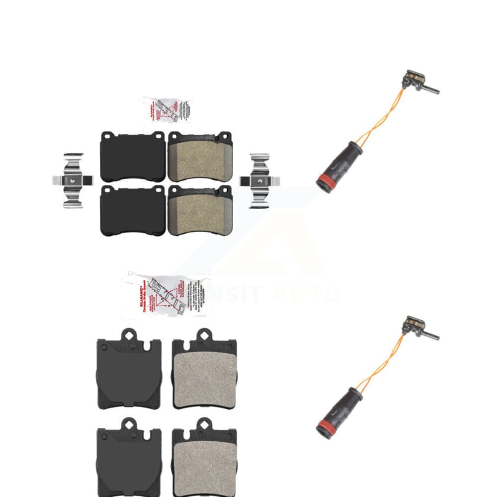 AmeriBRAKES - KNW-100123 - Front and Rear Disc Brake Pad Kits image 1
