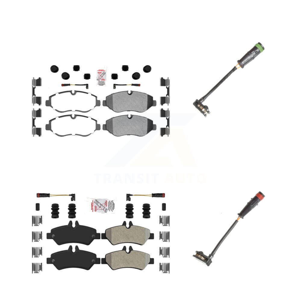 AmeriBRAKES - KNW-100145 - Front and Rear Disc Brake Pad Kits image 1