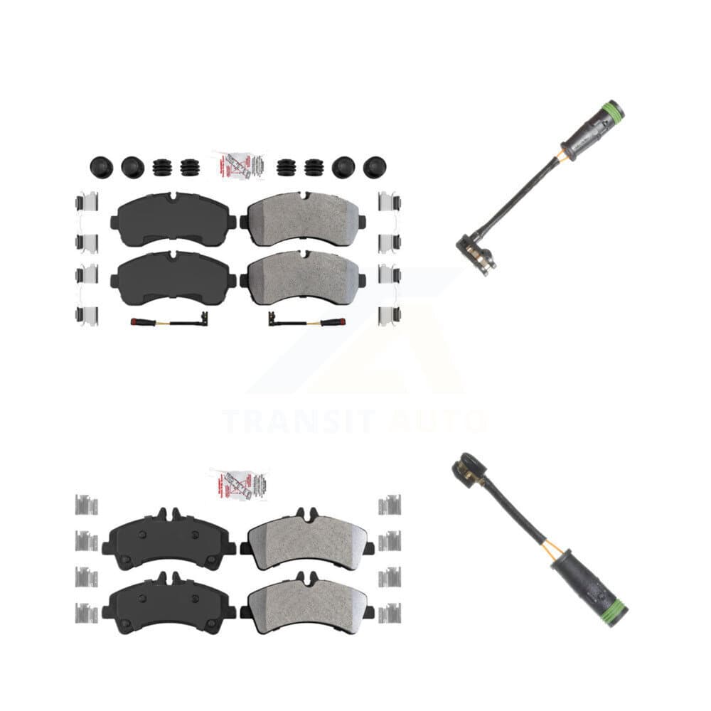AmeriBRAKES - KNW-100146 - Front and Rear Disc Brake Pad Kits image 1