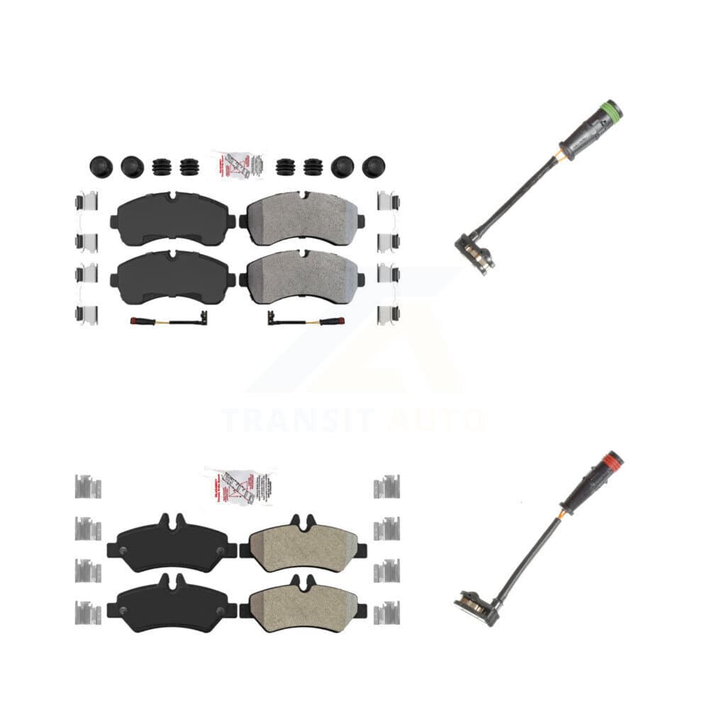 AmeriBRAKES - KNW-100151 - Front and Rear Disc Brake Pad Kits image 1