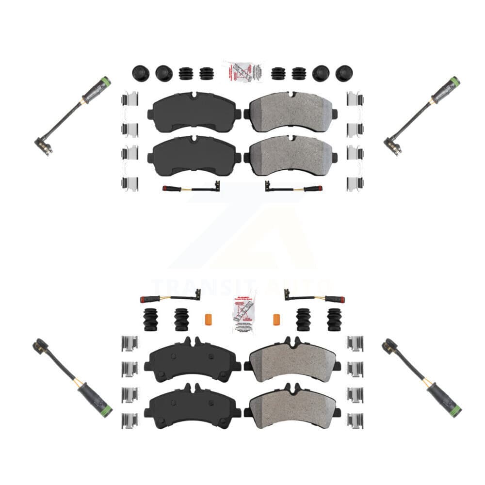 AmeriBRAKES - KNW-100267 - Front and Rear Disc Brake Pad Kits image 1