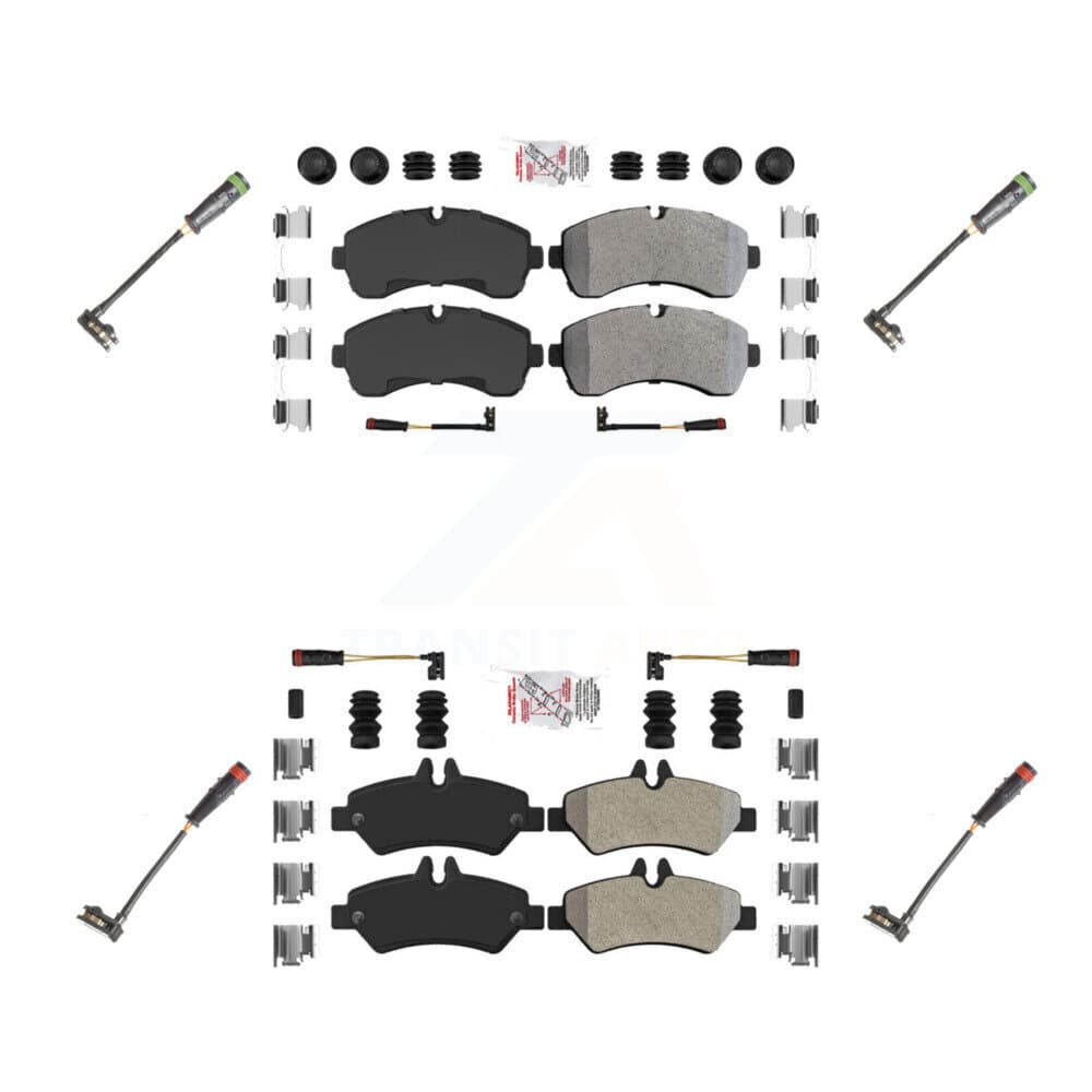 AmeriBRAKES - KNW-100272 - Front and Rear Disc Brake Pad Kits image 1