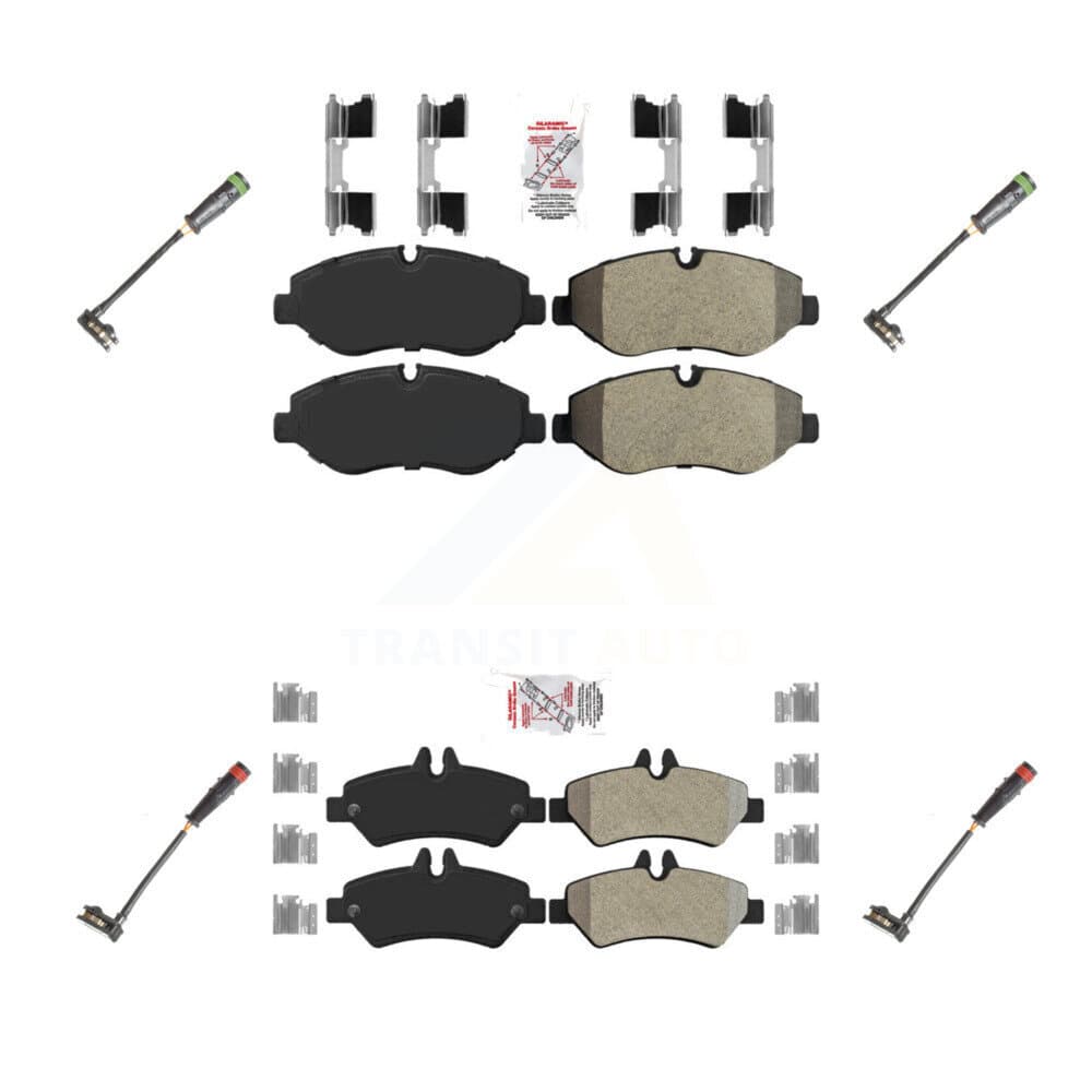 AmeriBRAKES - KNW-100296 - Front and Rear Disc Brake Pad Kits image 1