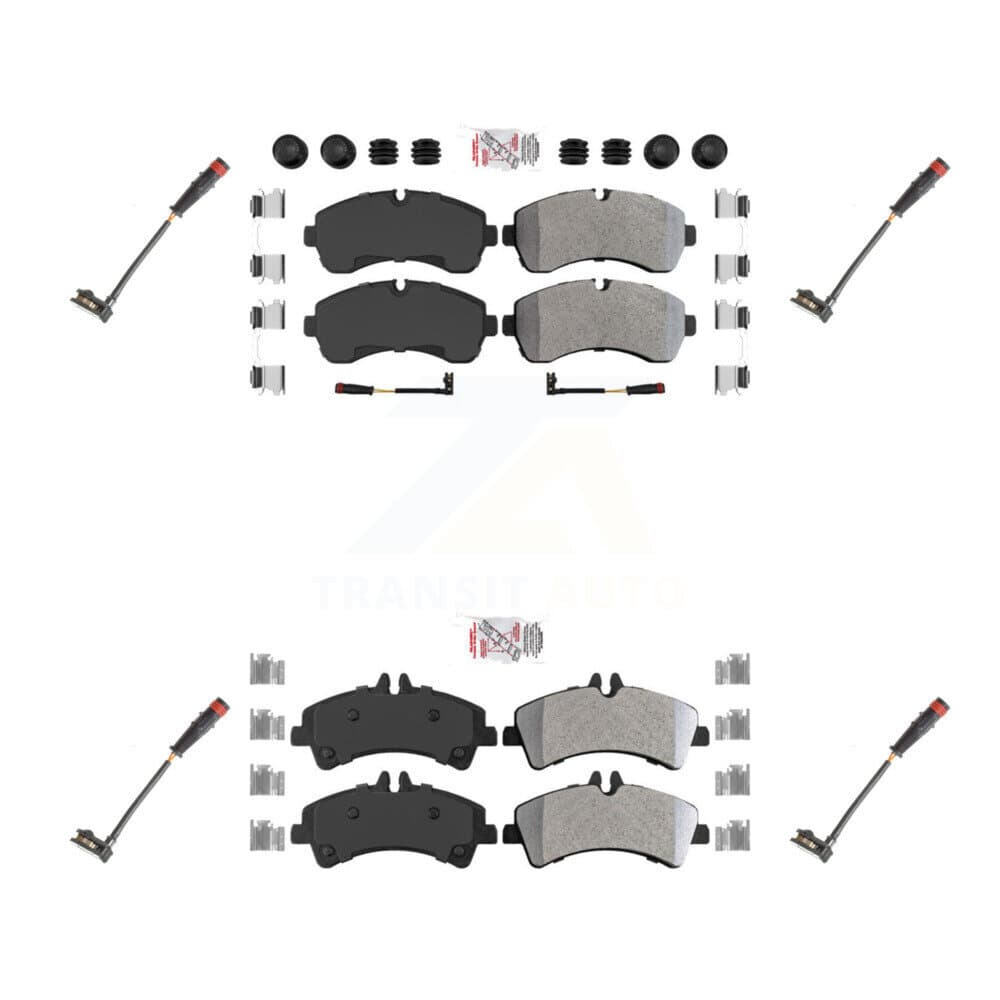 AmeriBRAKES - KNW-100308 - Front and Rear Disc Brake Pad Kits image 1
