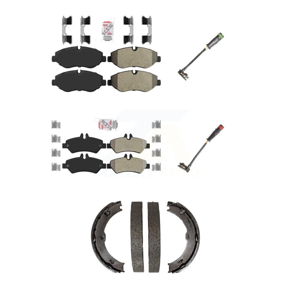 AmeriBRAKES - KNW-100435 - Front and Rear Disc Brake Pad Kits image 1