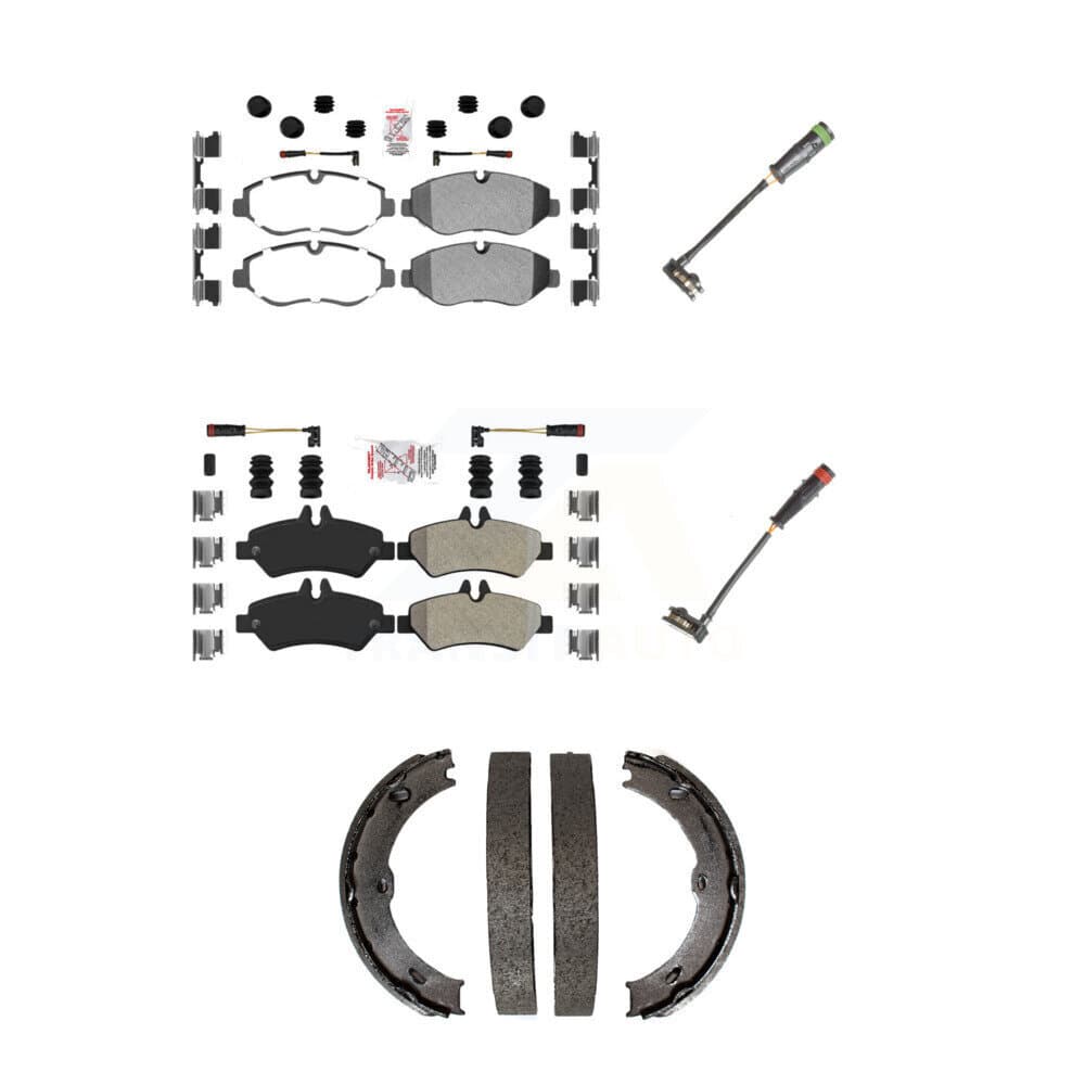 AmeriBRAKES - KNW-100438 - Front and Rear Disc Brake Pad Kits image 1