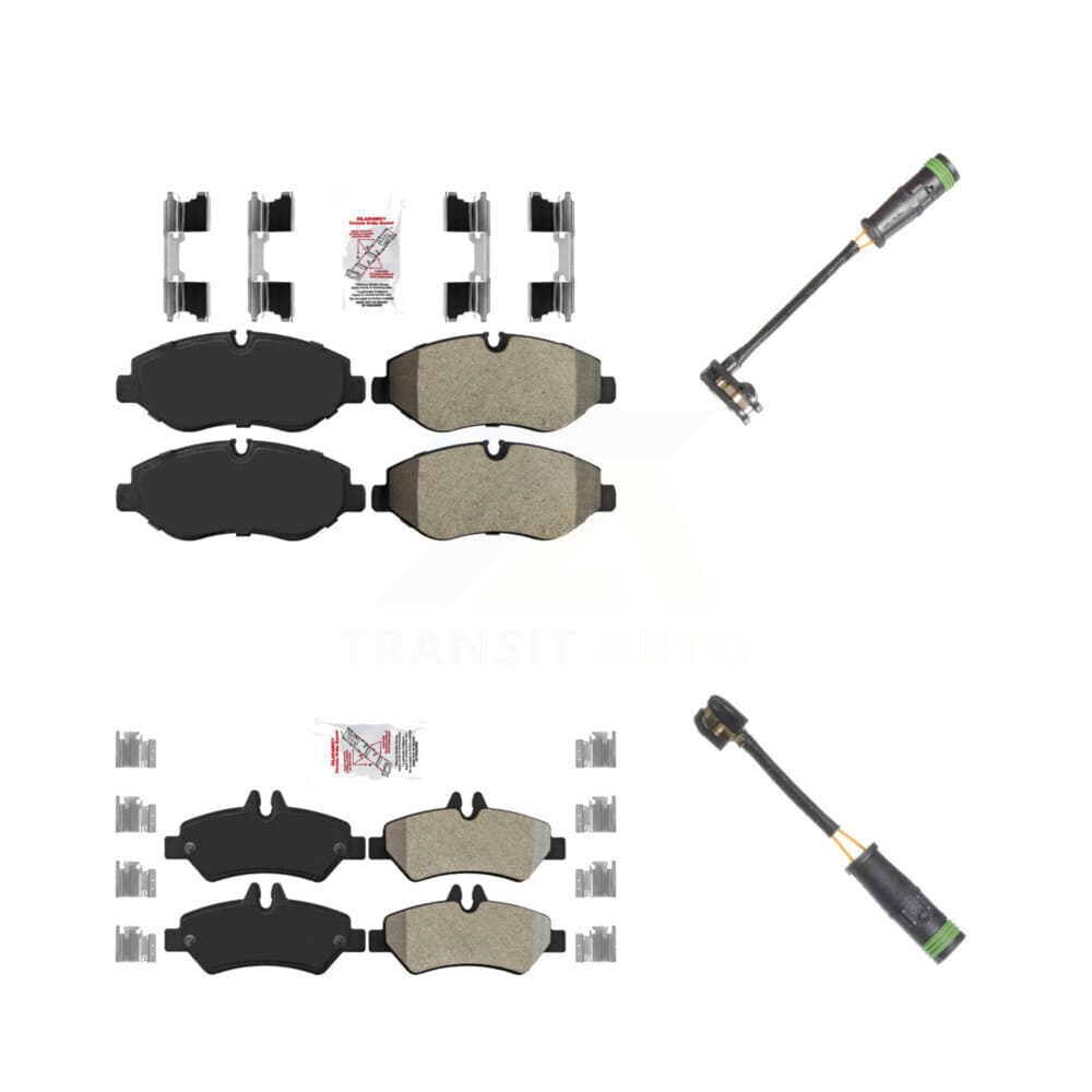 AmeriBRAKES - KNW-101134 - Front and Rear Disc Brake Pad Kits image 1