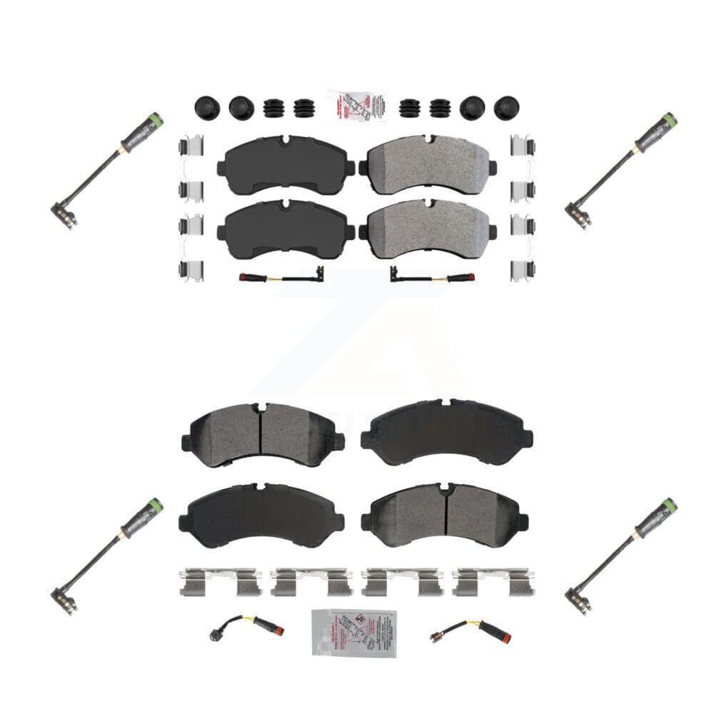 AmeriBRAKES - KNW-101167 - Front and Rear Disc Brake Pad Kits image 1
