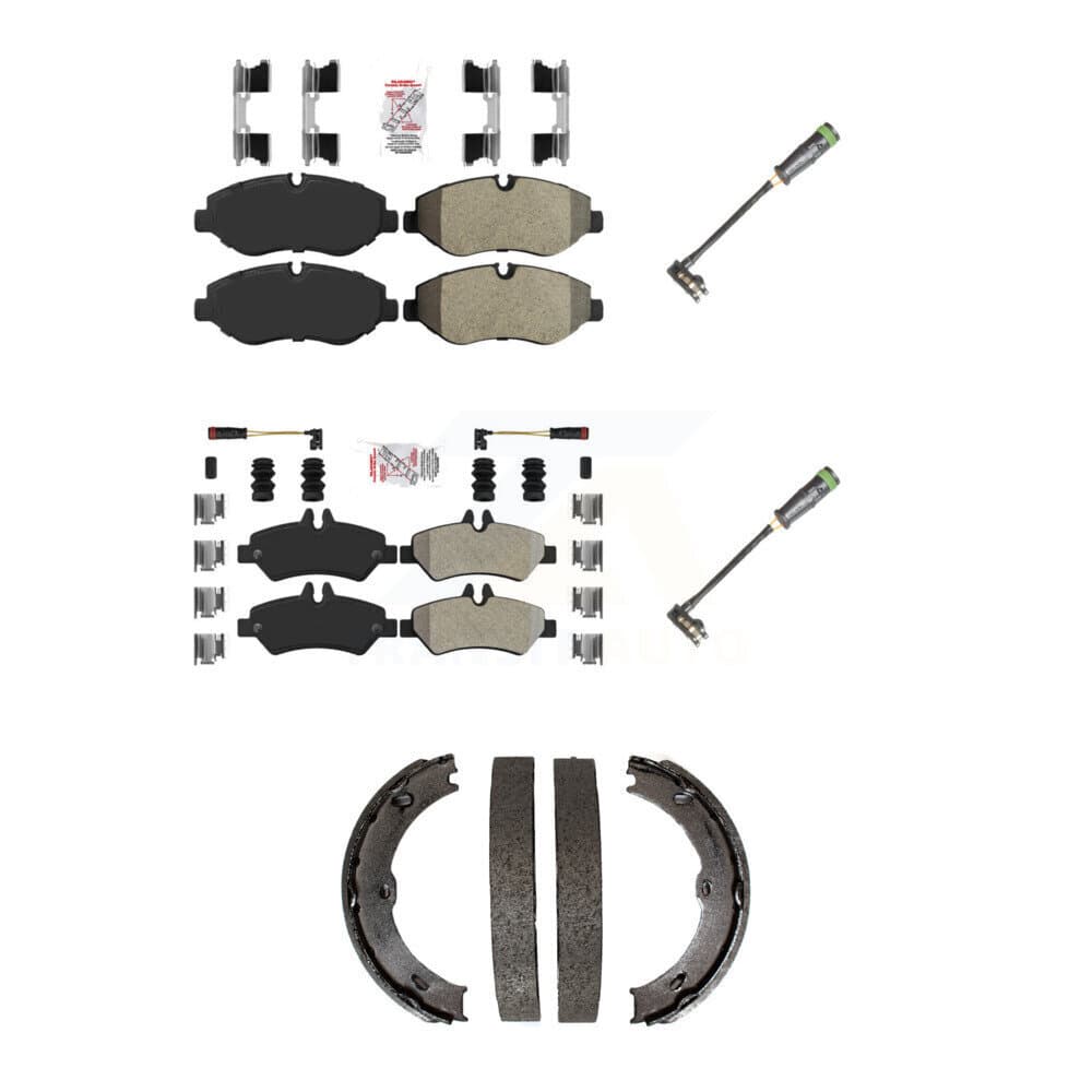 AmeriBRAKES - KNW-101183 - Front and Rear Disc Brake Pad Kits image 1