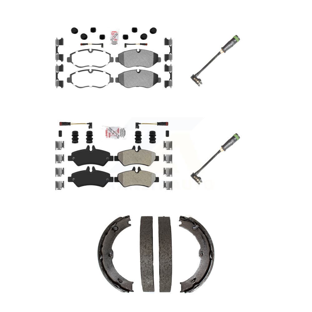 AmeriBRAKES - KNW-101184 - Front and Rear Disc Brake Pad Kits image 1