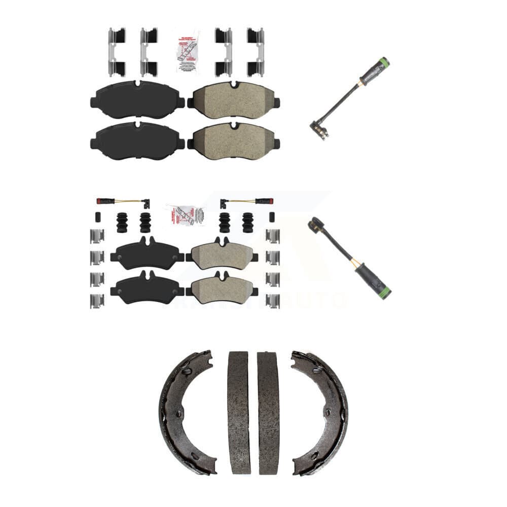 AmeriBRAKES - KNW-101187 - Front and Rear Disc Brake Pad Kits image 1