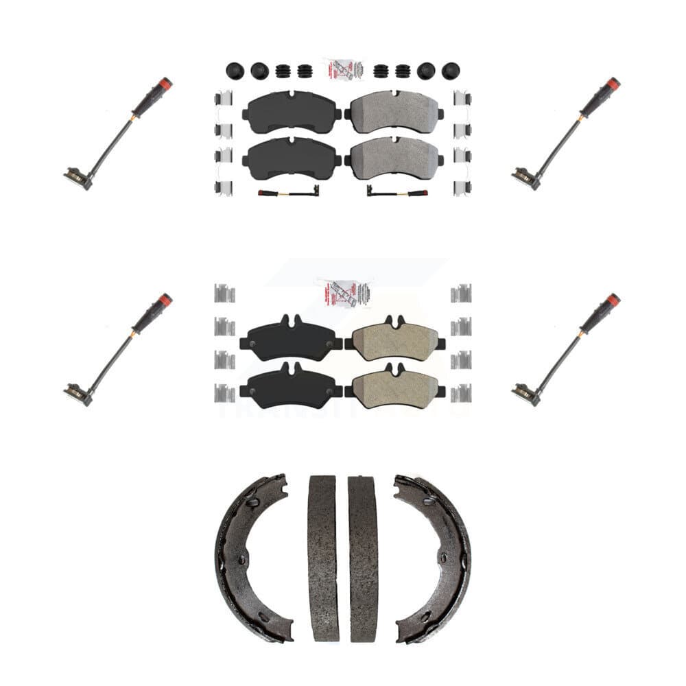 AmeriBRAKES - KNW-101201 - Front and Rear Disc Brake Pad Kits image 1