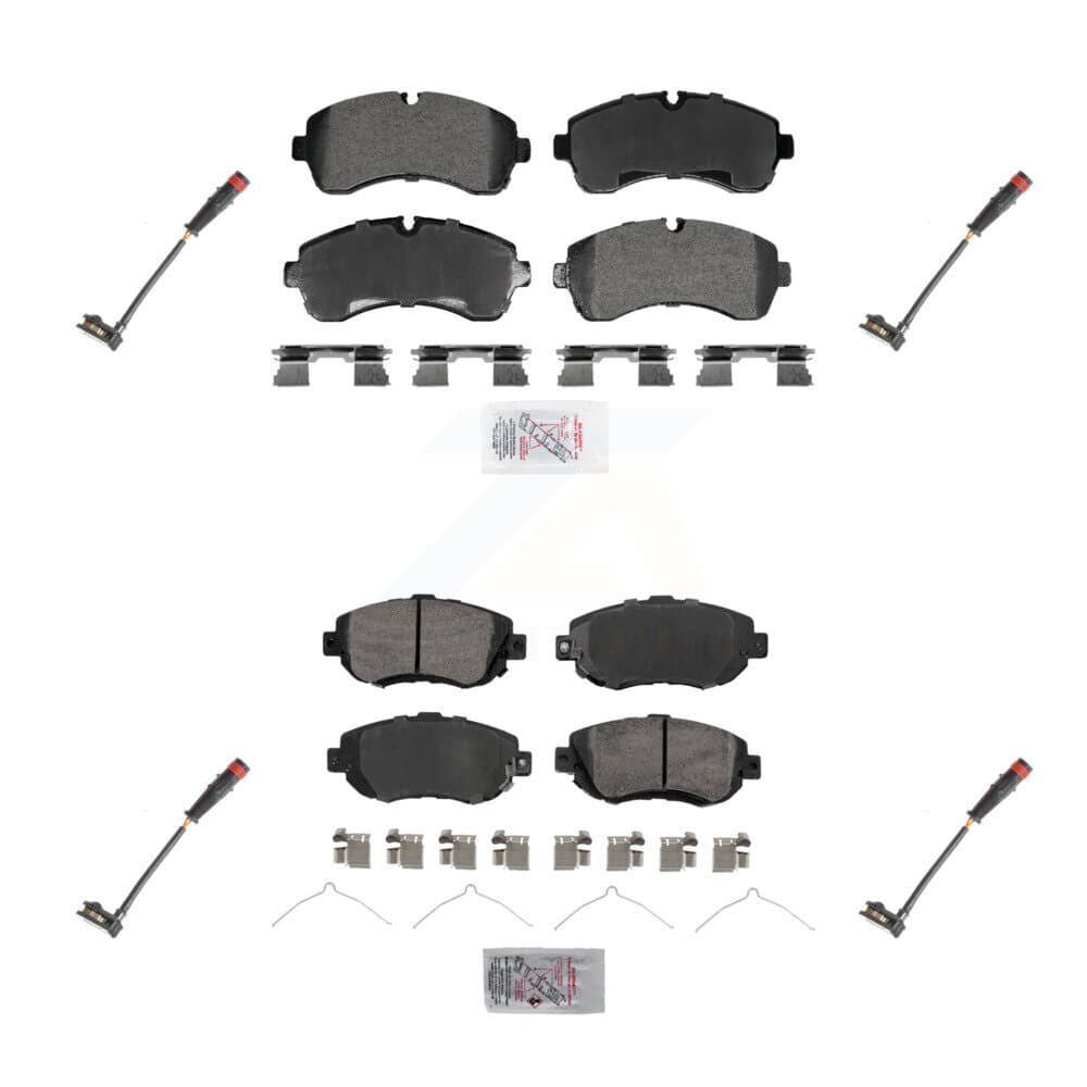 AmeriBRAKES - KNW-101280 - Front and Rear Disc Brake Pad Kits image 1