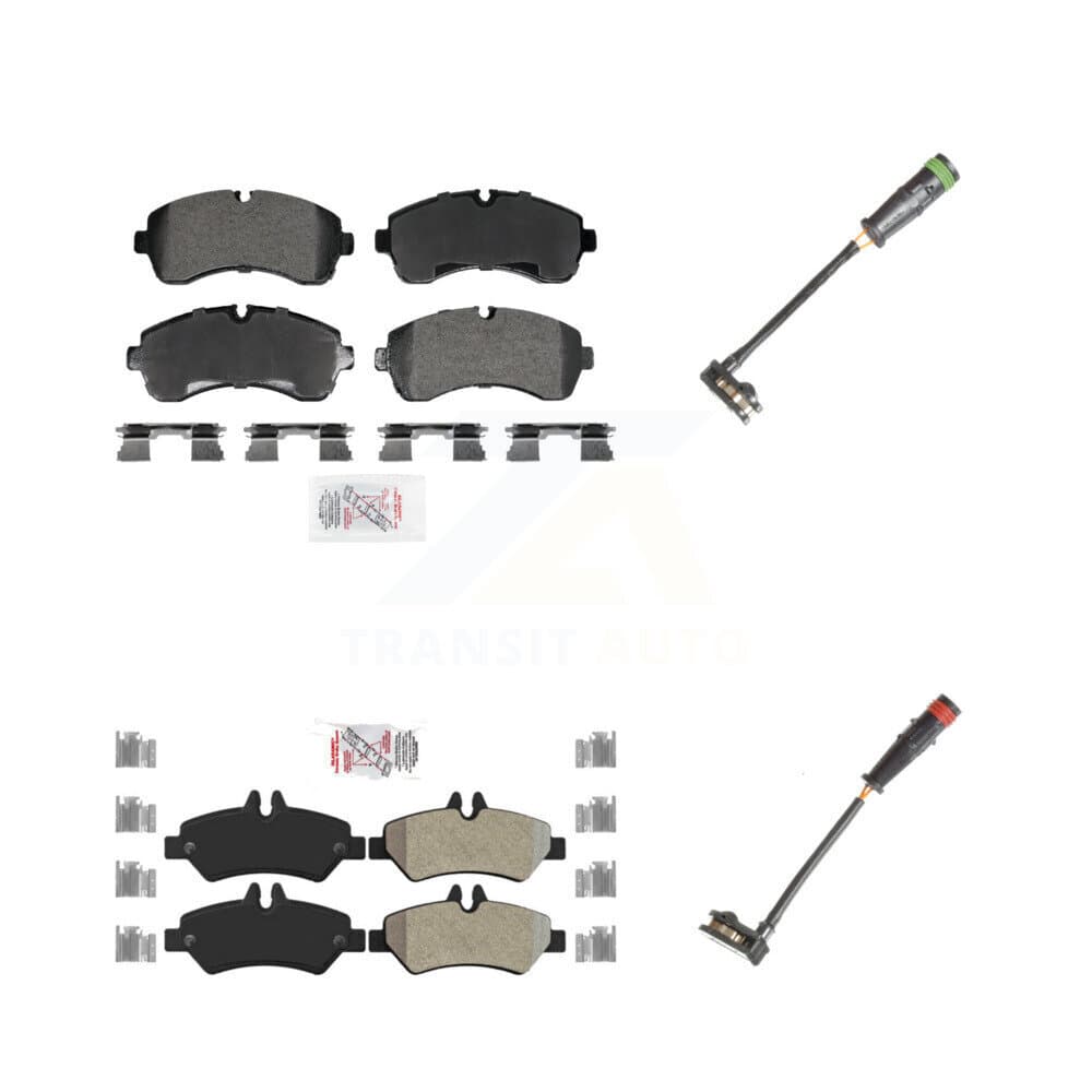 AmeriBRAKES - KNW-101320 - Front and Rear Disc Brake Pad Kits image 1