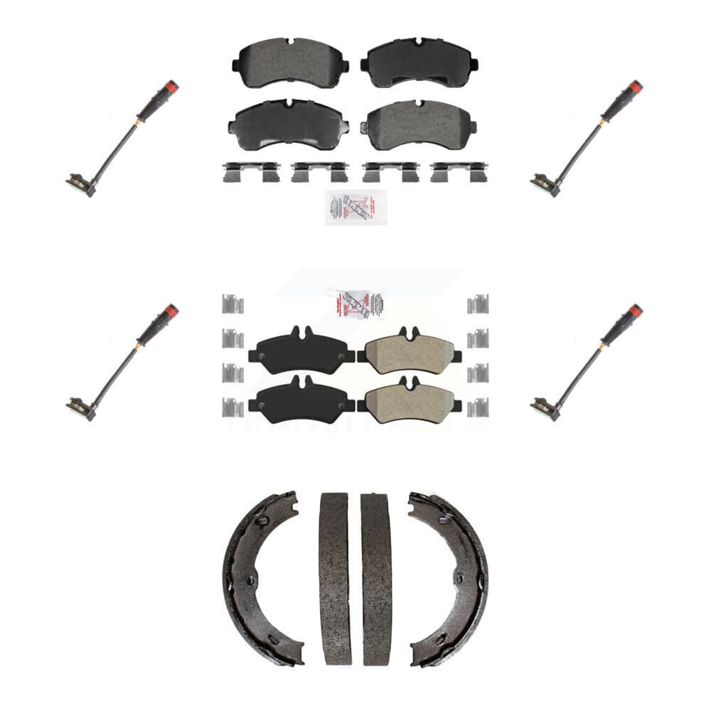 AmeriBRAKES - KNW-101375 - Front and Rear Disc Brake Pad Kits image 1