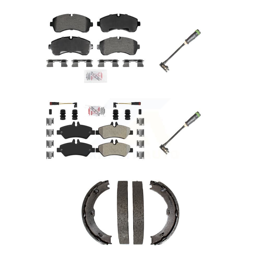 AmeriBRAKES - KNW-101382 - Front and Rear Disc Brake Pad Kits image 1