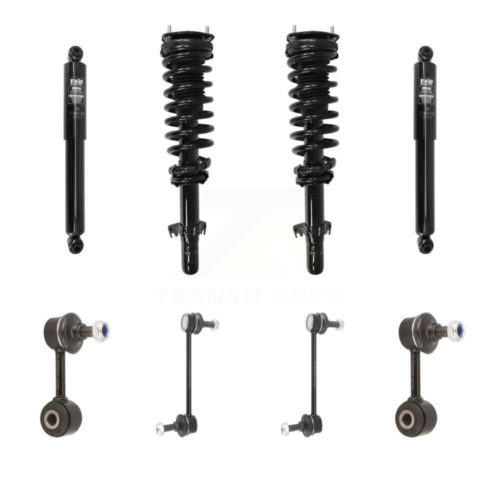 Transit Auto - KSS-107695 - Front and Rear Suspension Strut and Coil Spring Assembly Kits image 1