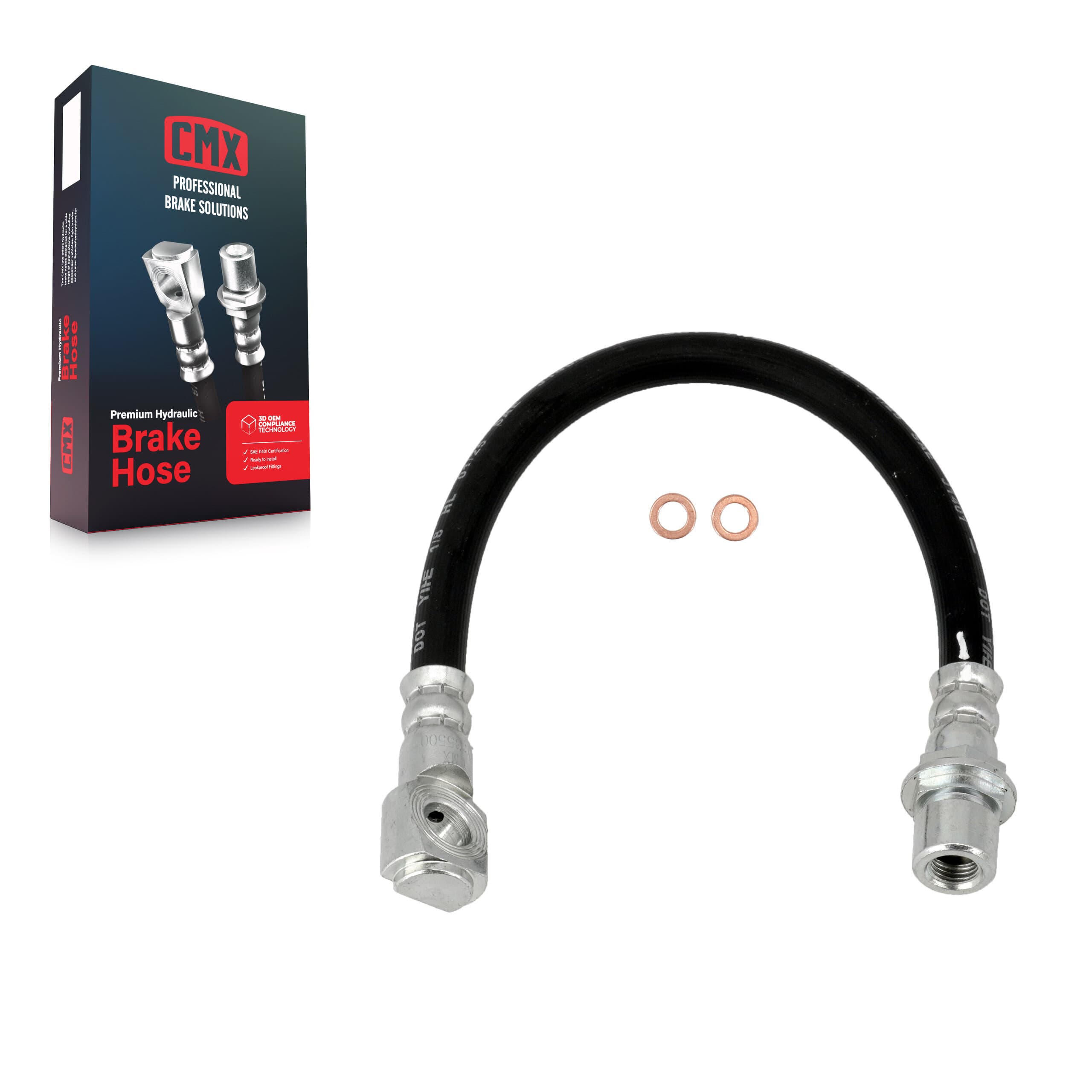 CMX - 12-H381065 - Rear Right Outer Brake Hydraulic Hose image 1