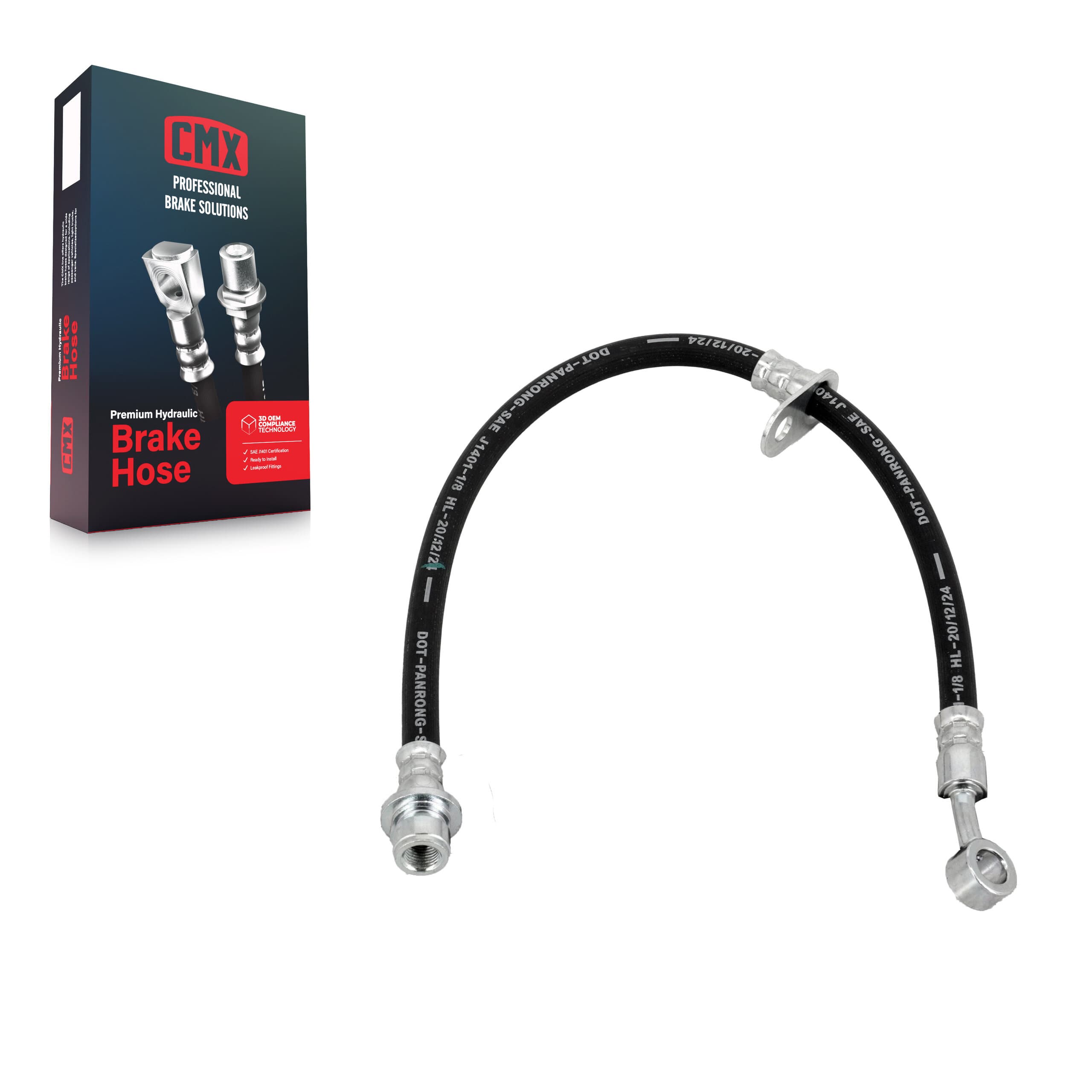 CMX - 12-H620402 - Front Right Brake Hydraulic Hose image 1