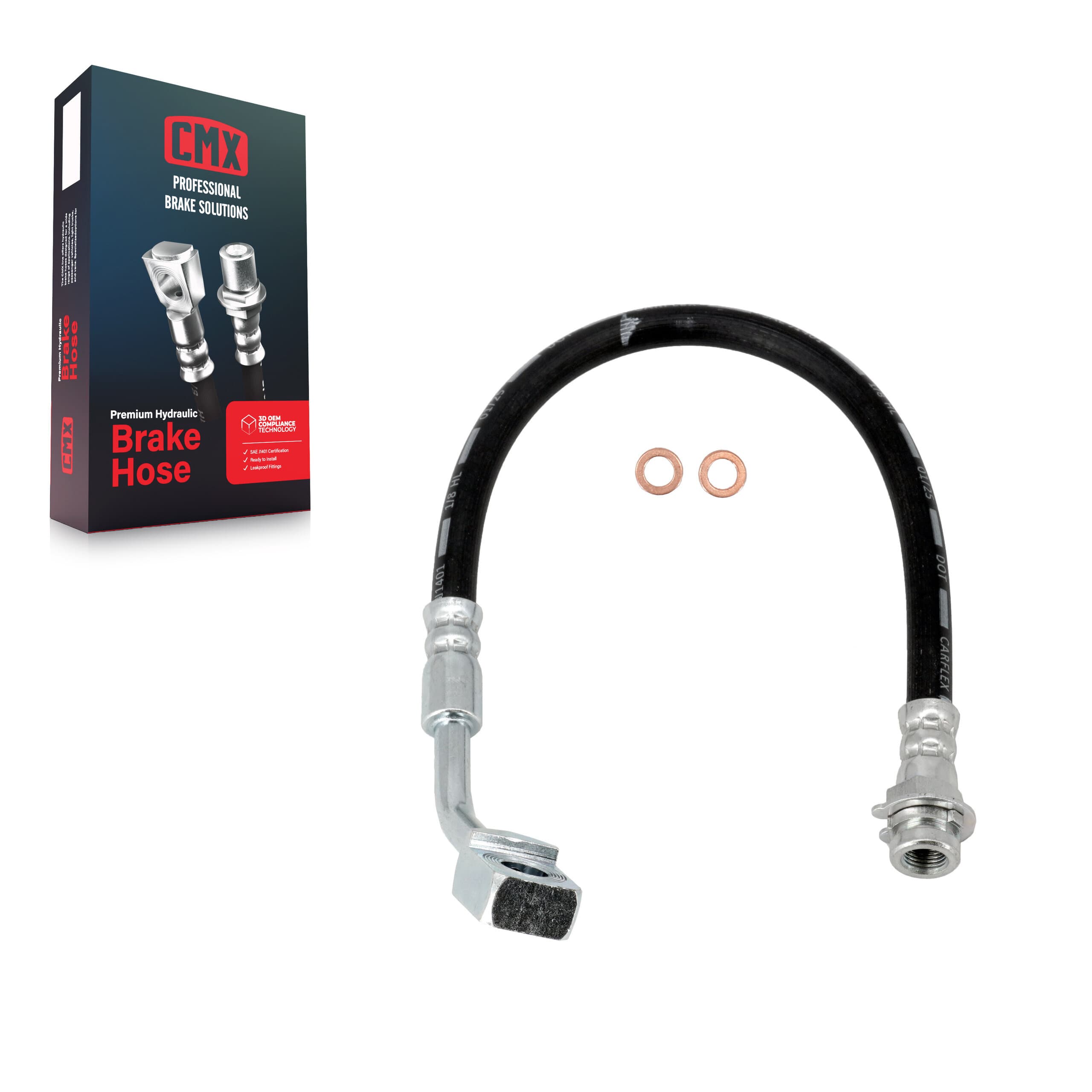 CMX - 12-H620466 - Front Left Brake Hydraulic Hose image 1