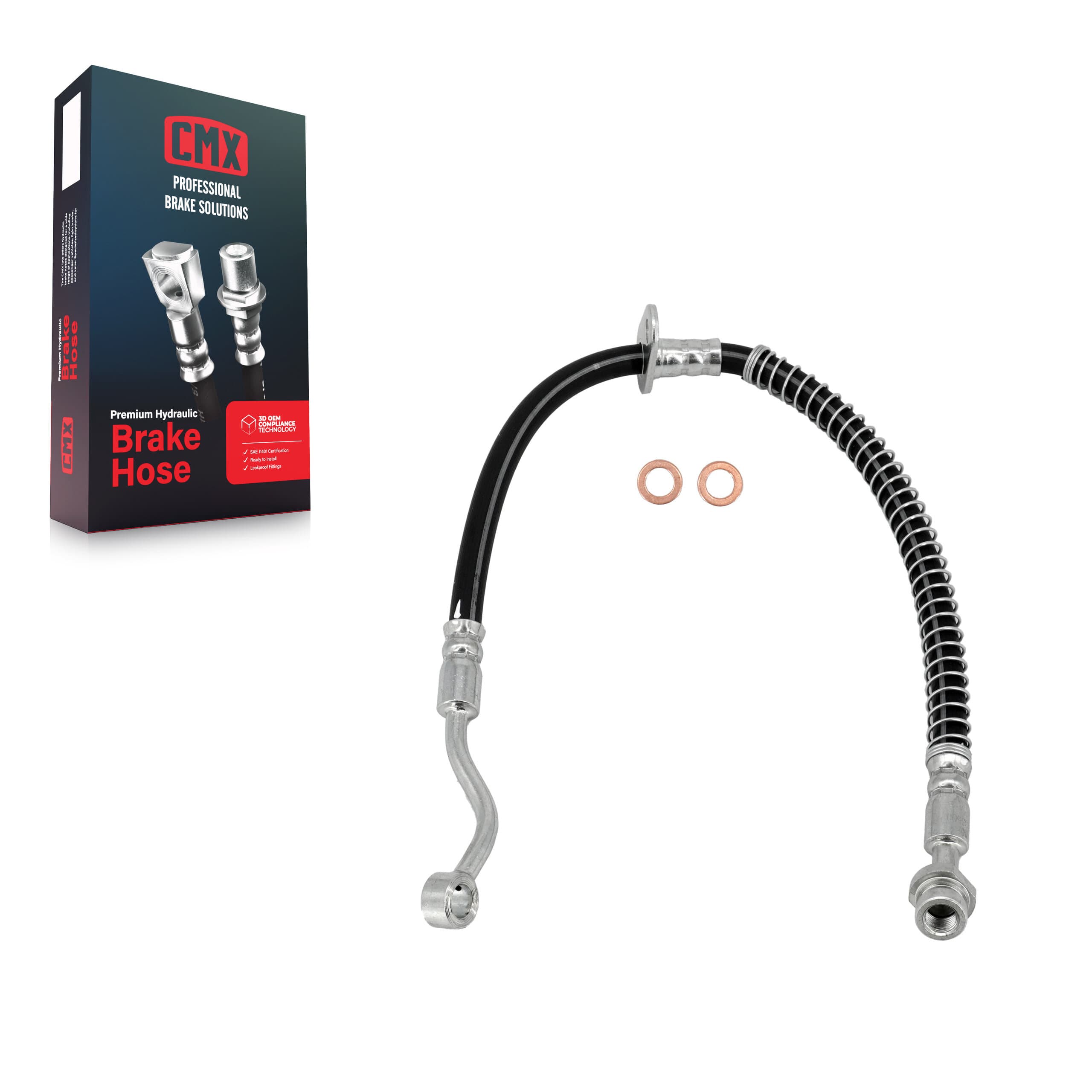 CMX - 12-H620952 - Front Left Brake Hydraulic Hose image 1
