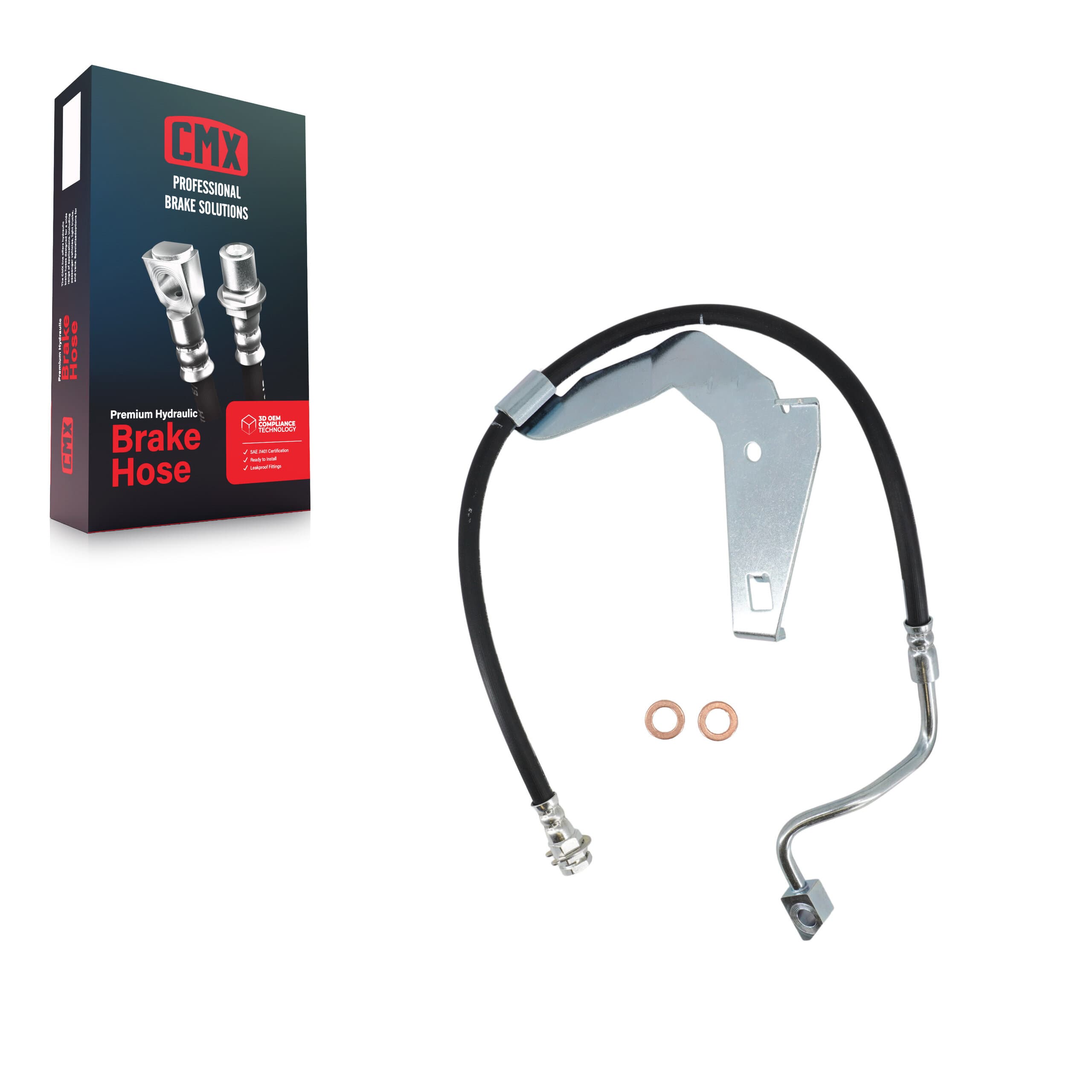 CMX - 12-H621001 - Front Left Brake Hydraulic Hose image 1