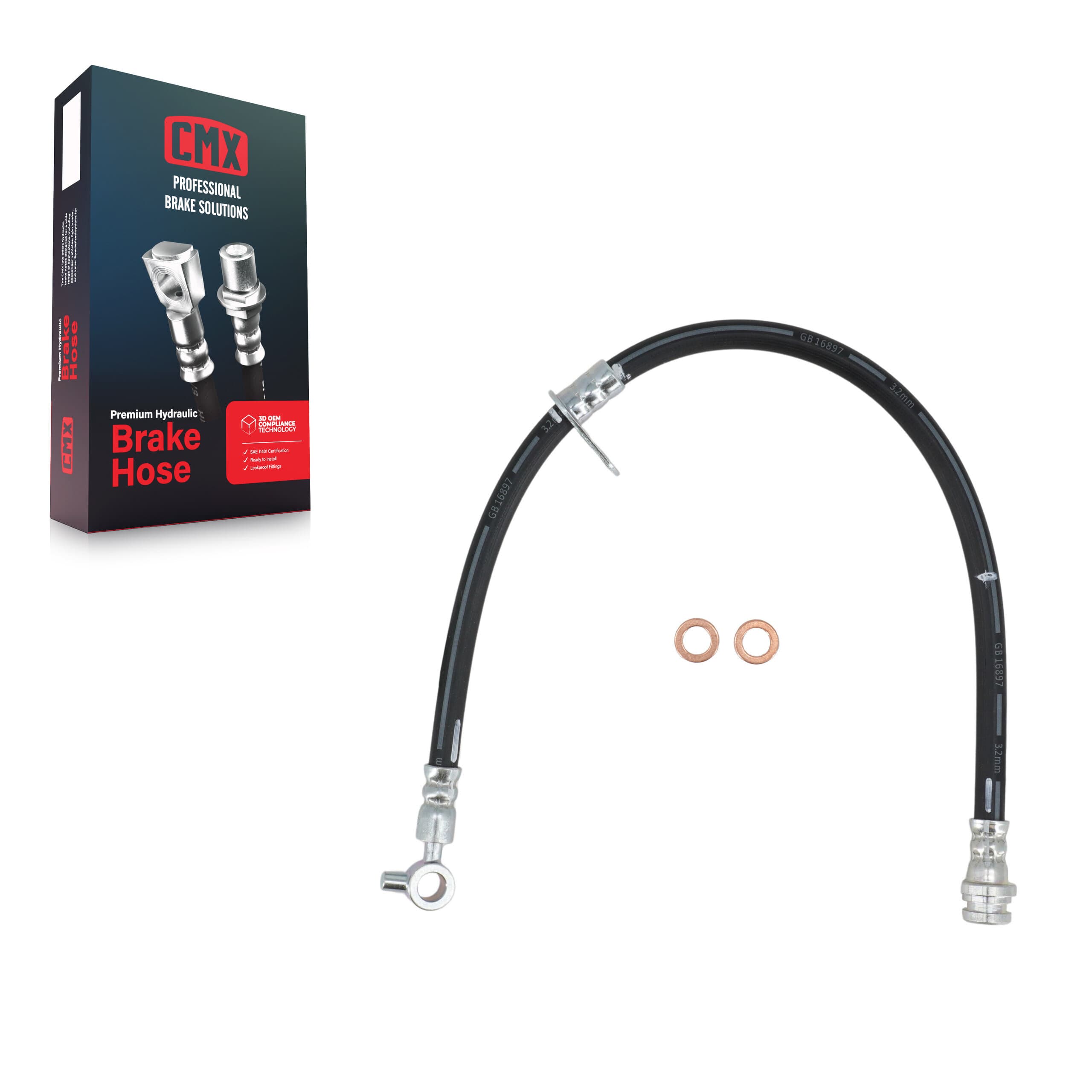 CMX - 12-H621027 - Rear Brake Hydraulic Hose image 1