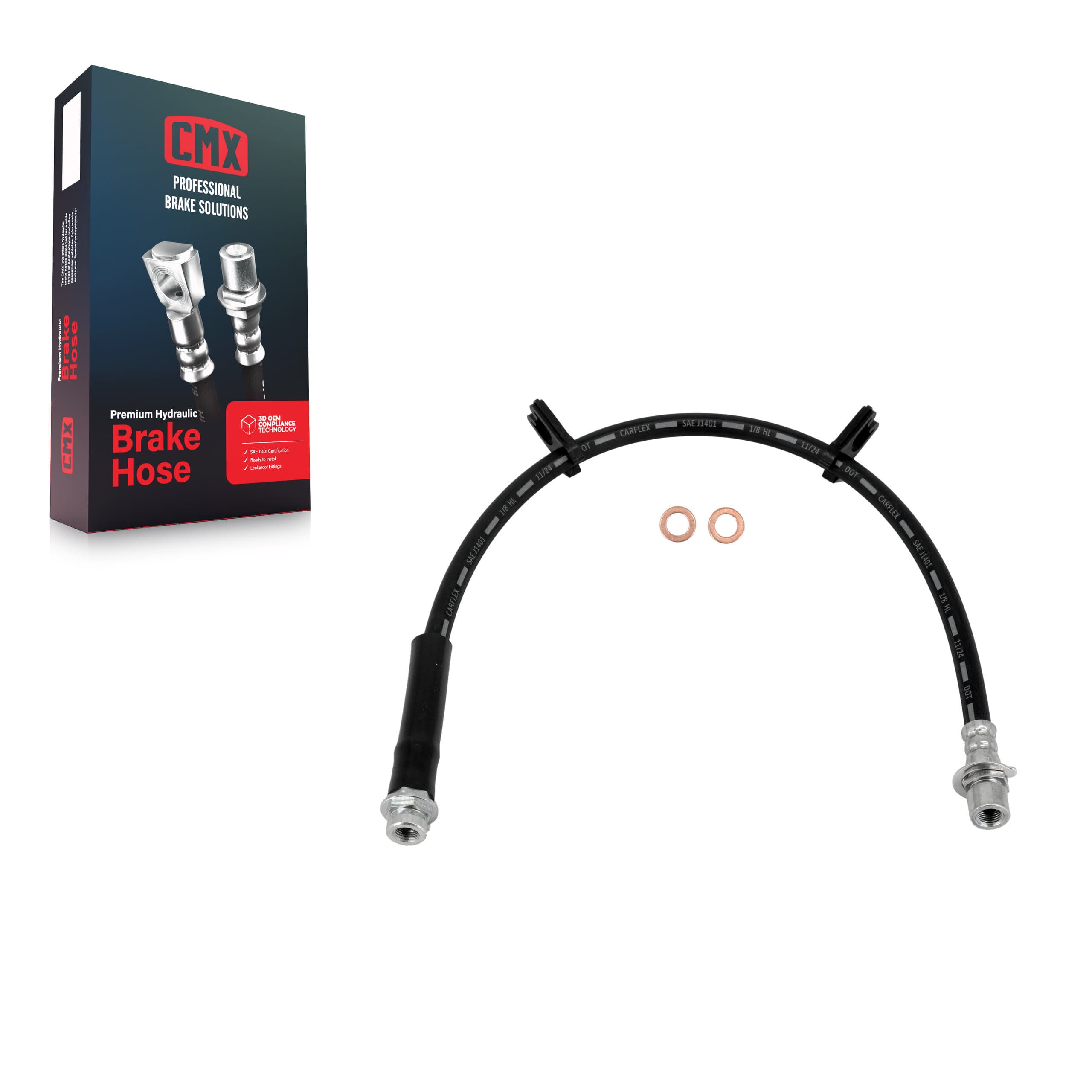 CMX - 12-H621474 - Rear Right Inner Brake Hydraulic Hose image 1