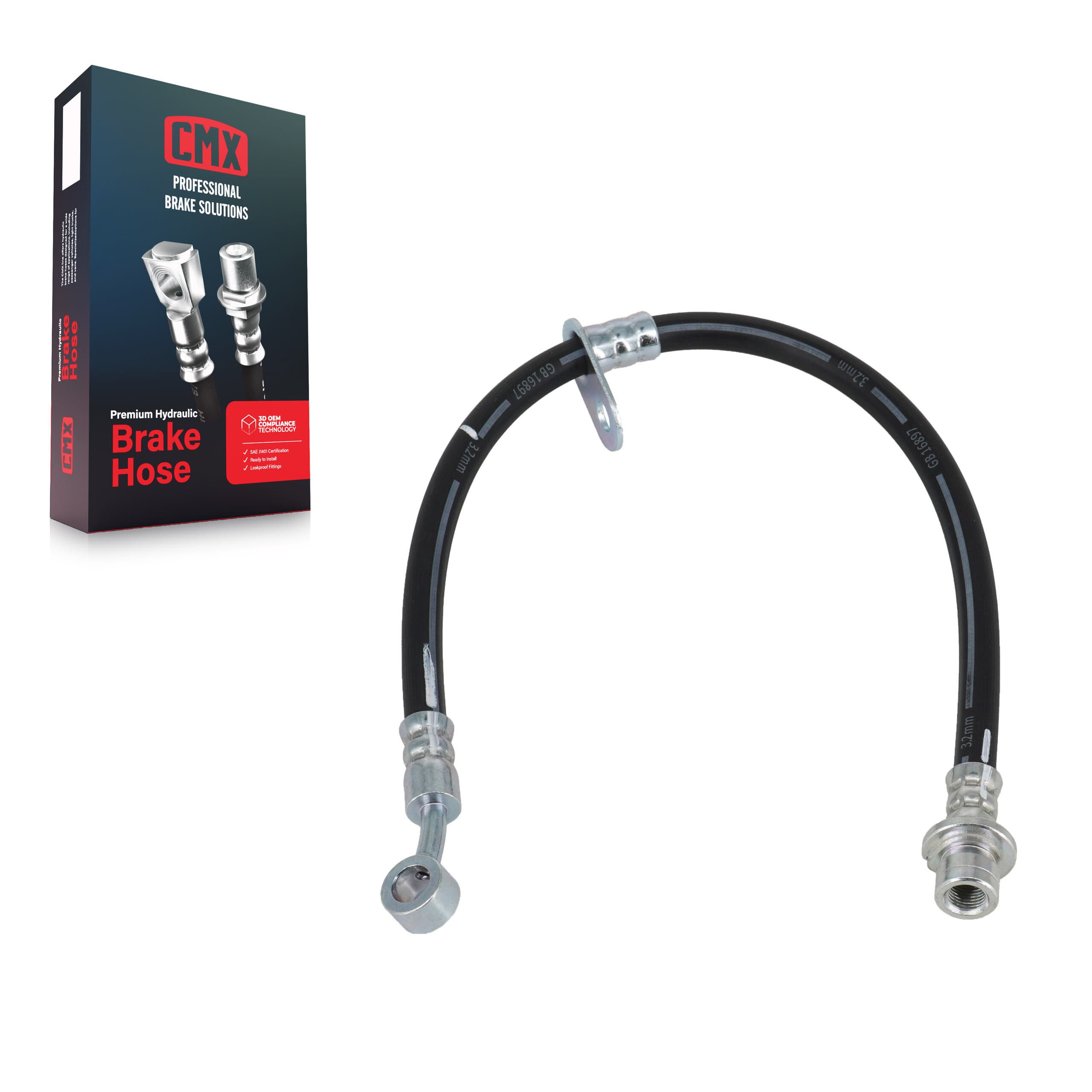 CMX - 12-H621918 - Front Left Brake Hydraulic Hose image 1