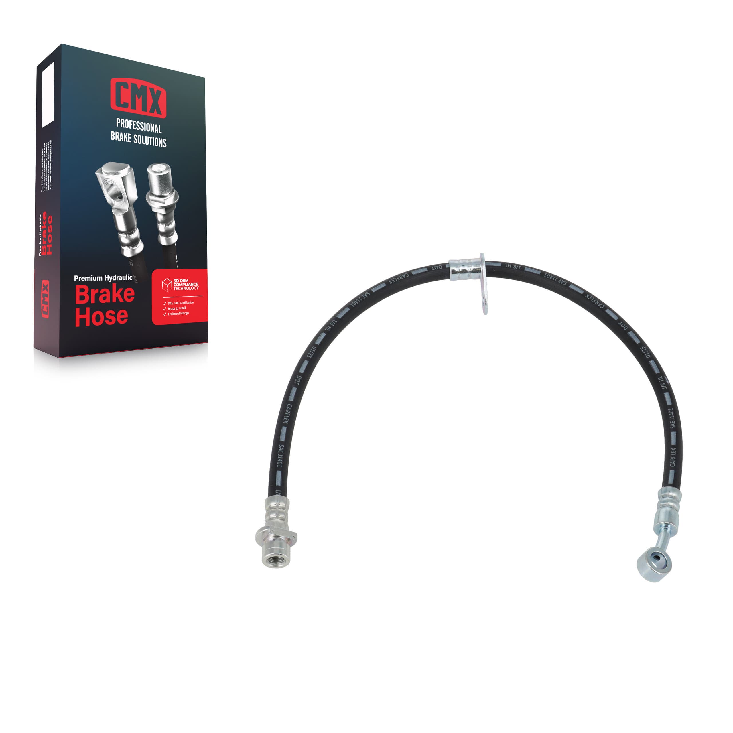 CMX - 12-H621919 - Front Right Brake Hydraulic Hose image 1