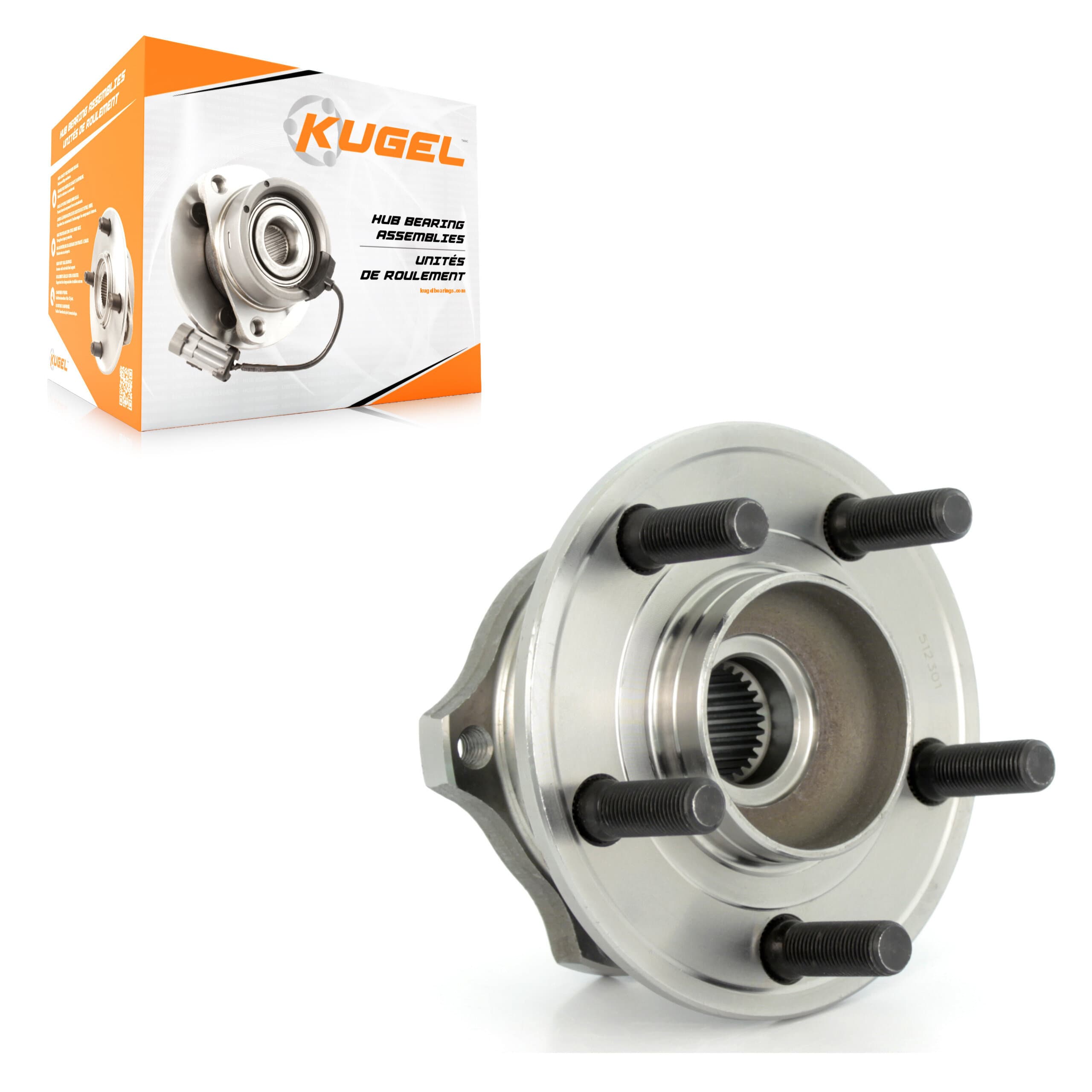 Kugel - 70-512301 - Rear Wheel Bearing and Hub Assembly image 1
