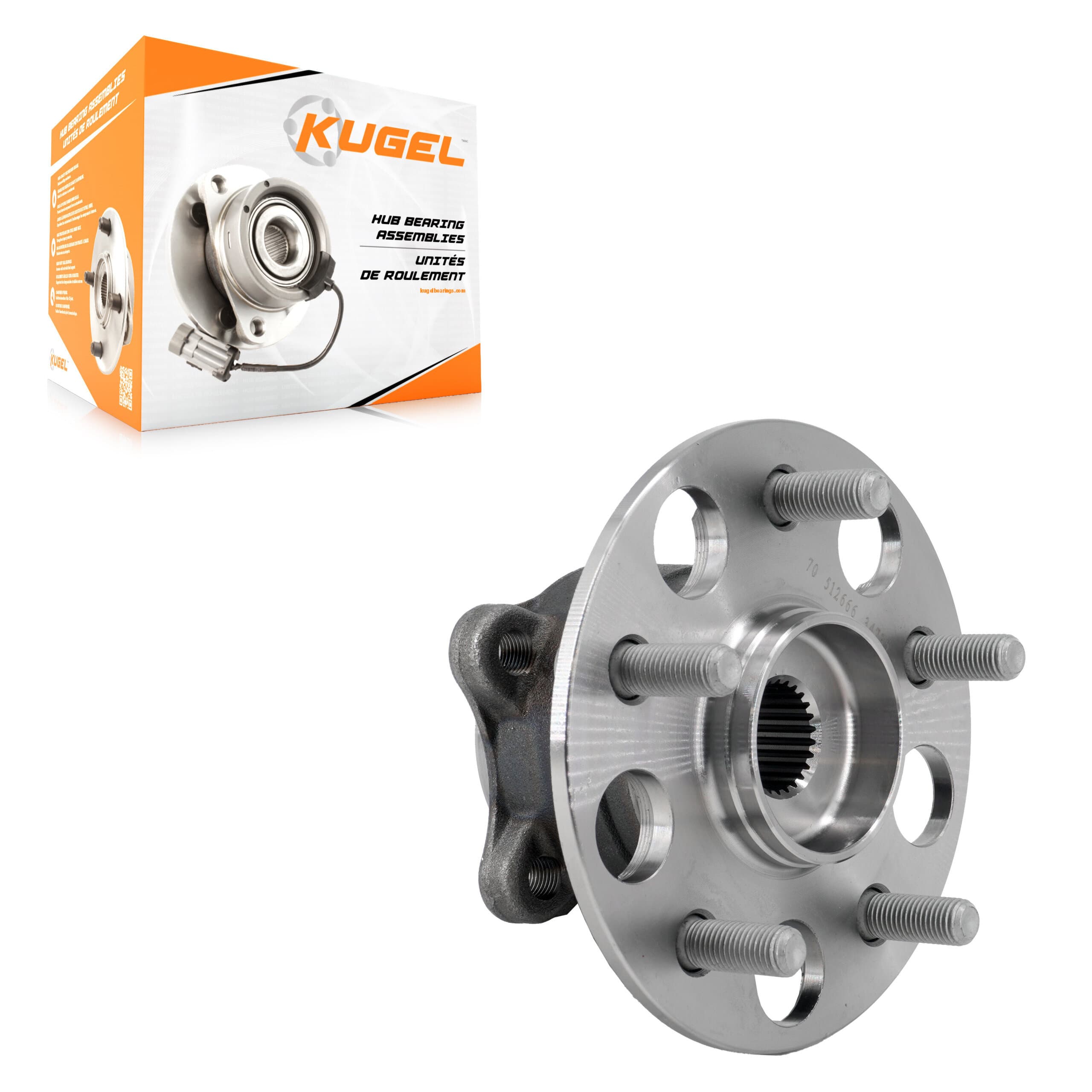 Kugel - 70-512666 - Rear Wheel Bearing and Hub Assembly image 1