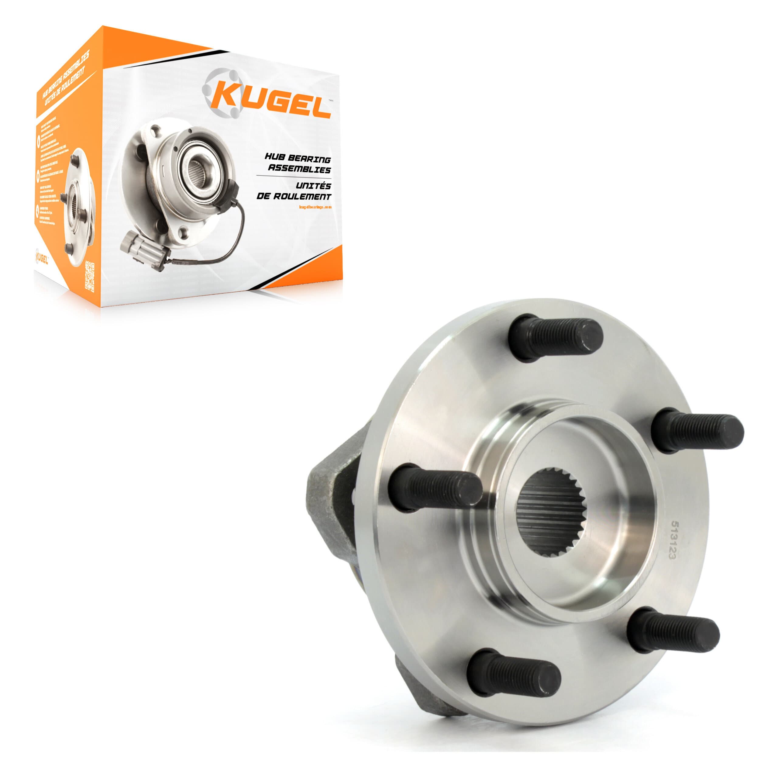 Kugel - 70-513123 - Front Wheel Bearing and Hub Assembly image 1