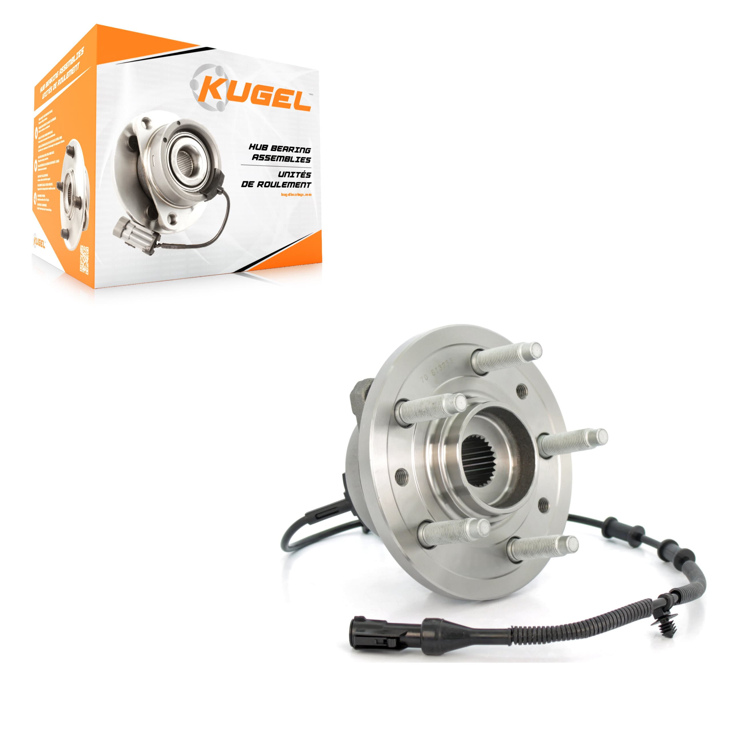 Kugel - 70-513233 - Front Right Wheel Bearing and Hub Assembly image 1