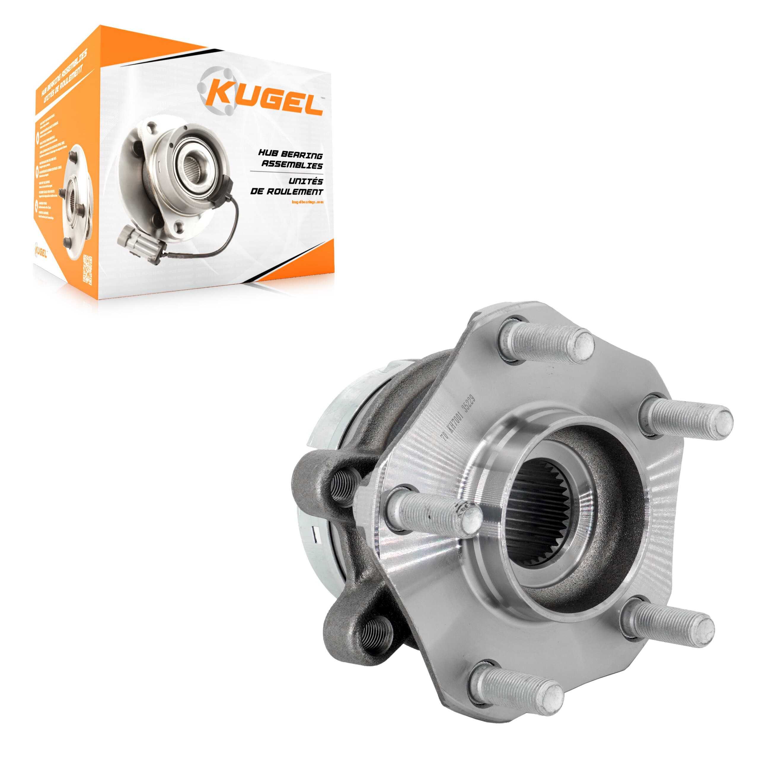 Kugel - 70-KH7001 - Front Left Wheel Bearing and Hub Assembly image 1