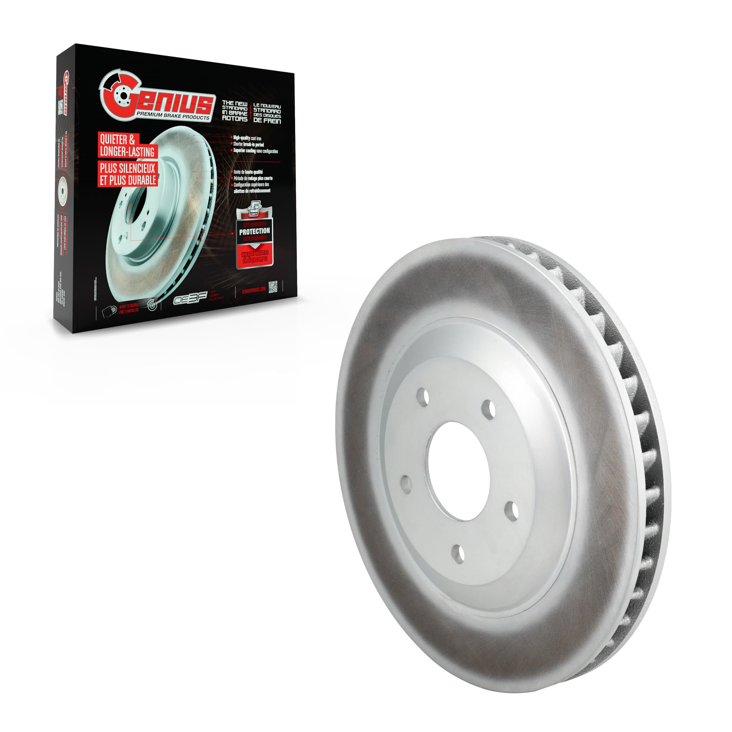 Genius - GCR-56700 - Front Right Disc Brake Rotor image 1