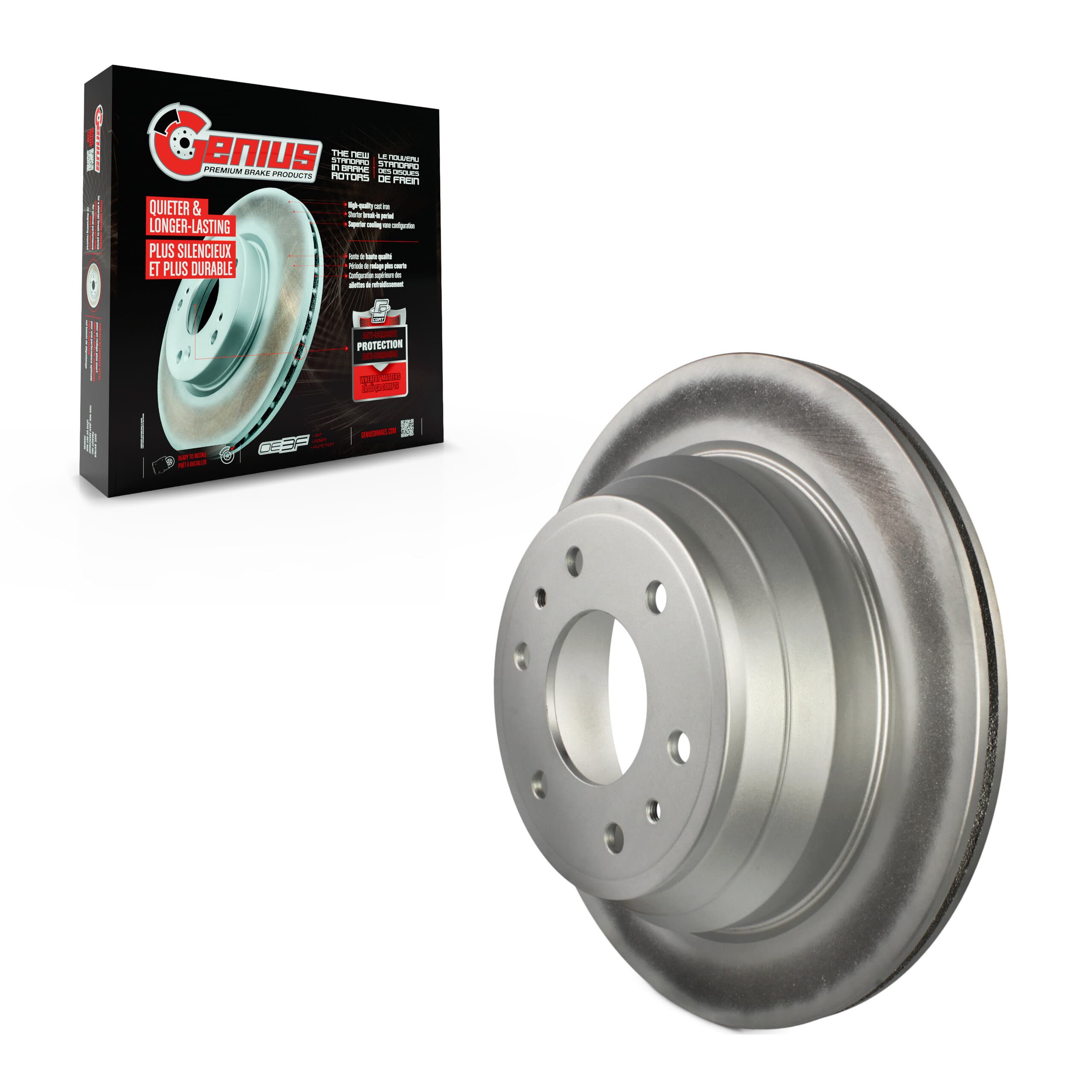Genius - GCR-580029 - Rear Disc Brake Rotor image 1