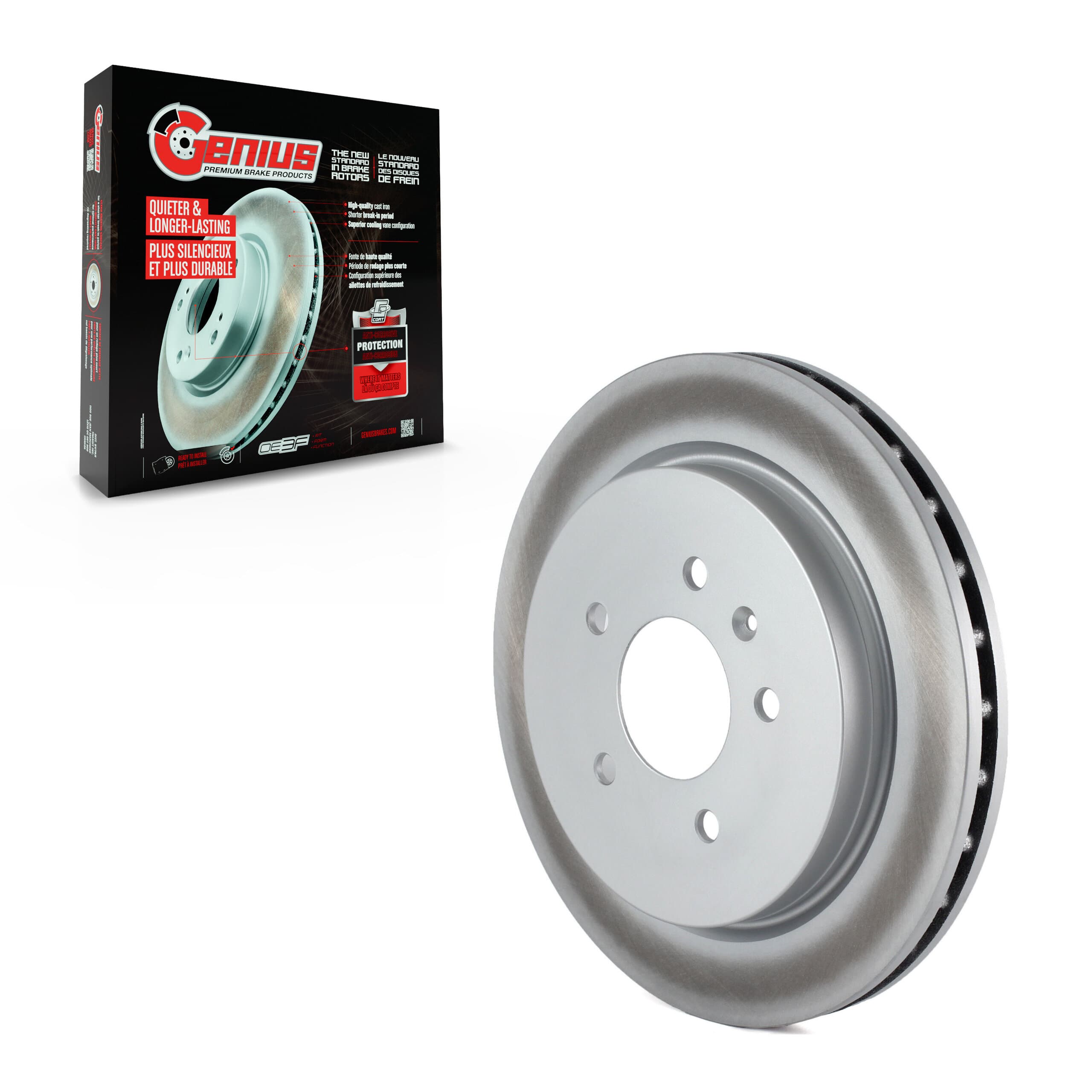 Genius - GCR-580102 - Rear Disc Brake Rotor image 1