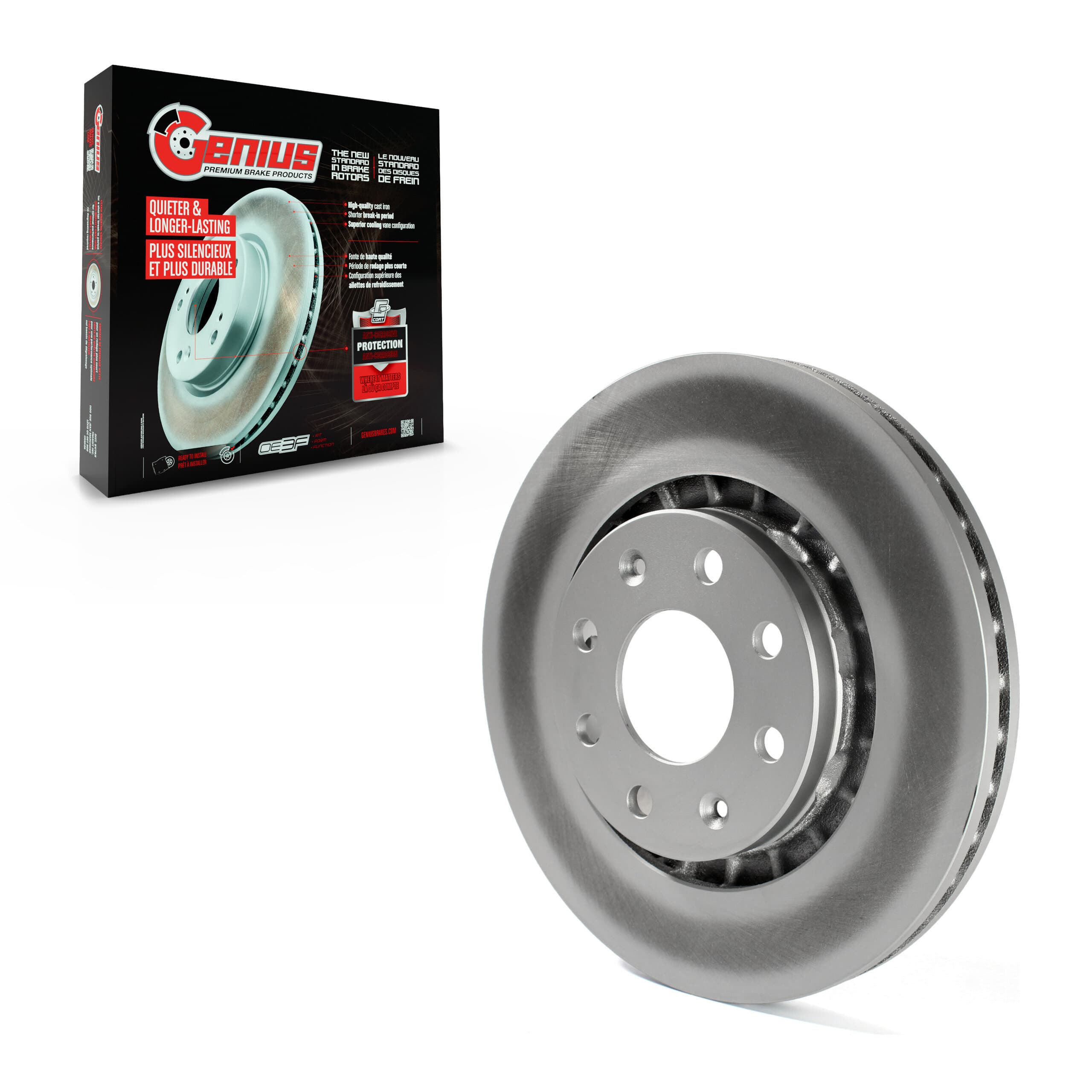 Genius - GCR-580212 - Front Disc Brake Rotor image 1
