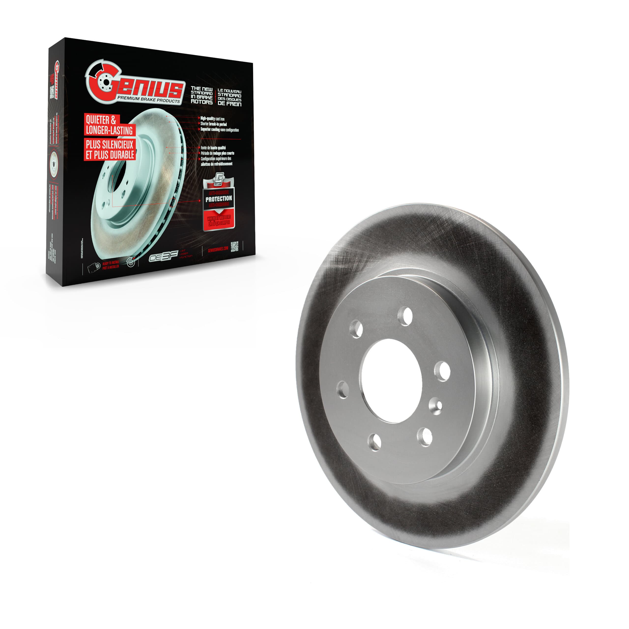 Genius - GCR-580373 - Rear Disc Brake Rotor image 1