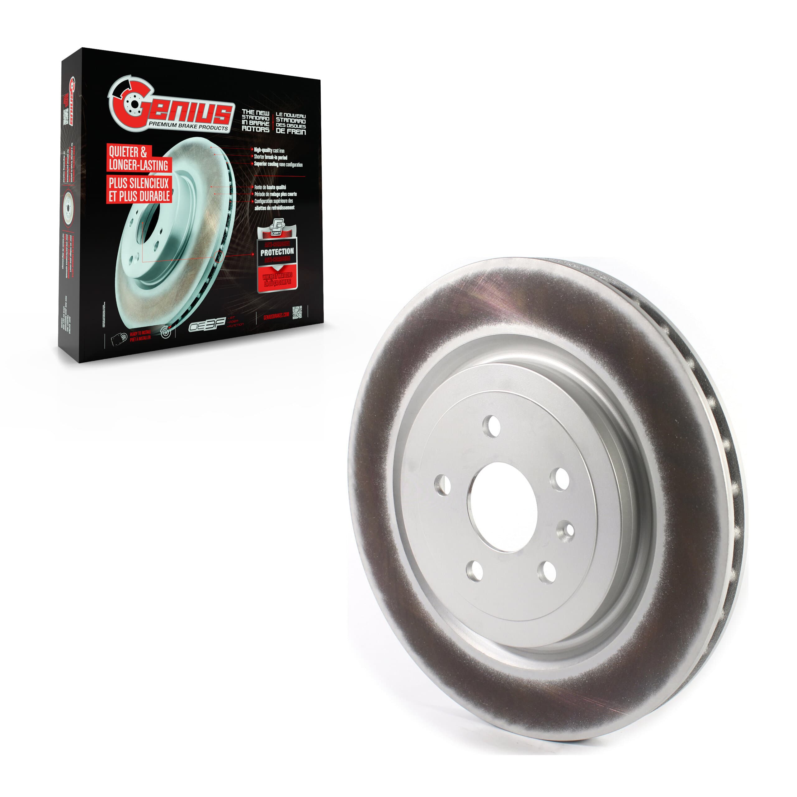 Genius - GCR-580712 - Rear Disc Brake Rotor image 1