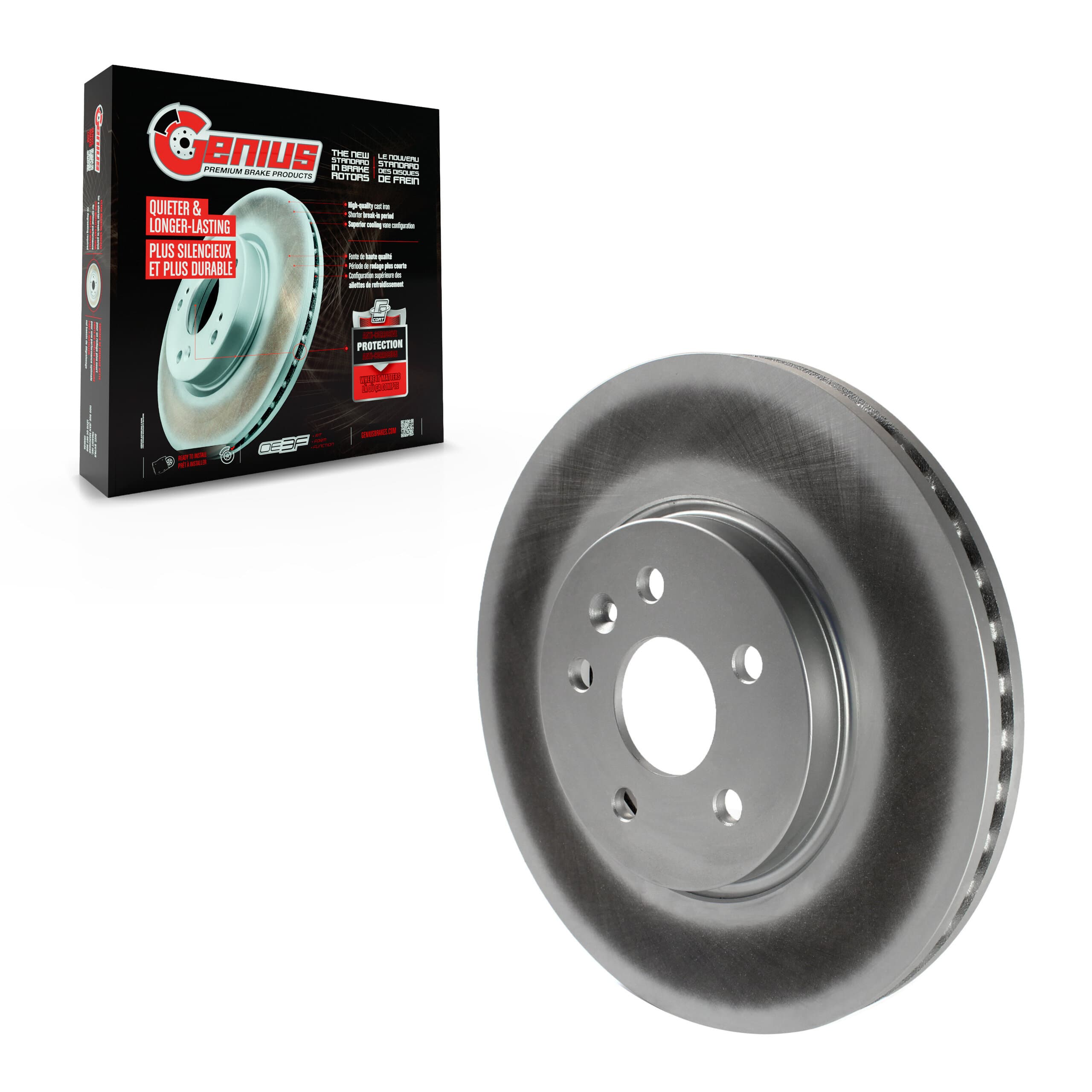 Genius - GCR-581025 - Front Disc Brake Rotor image 1