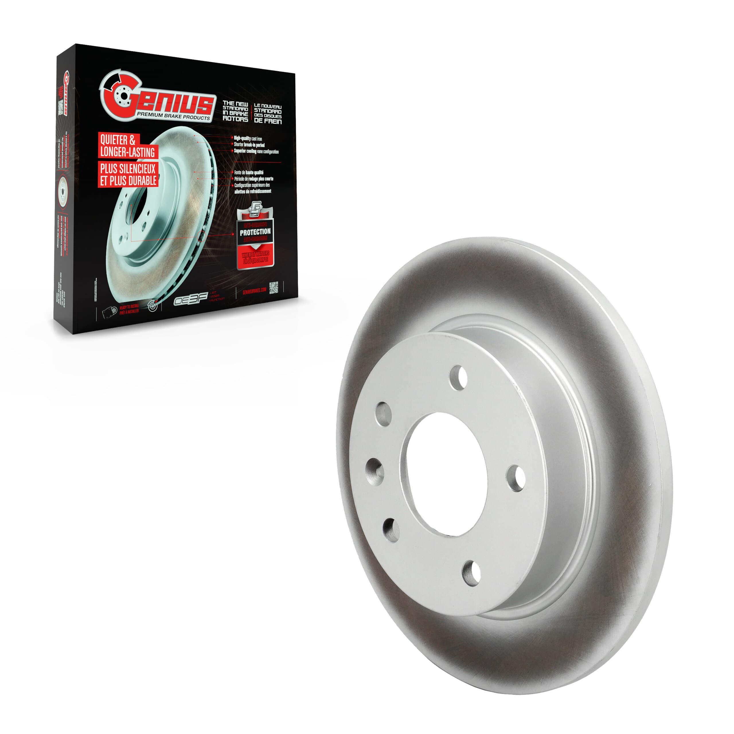Genius - GCR-582680 - Rear Disc Brake Rotor image 1