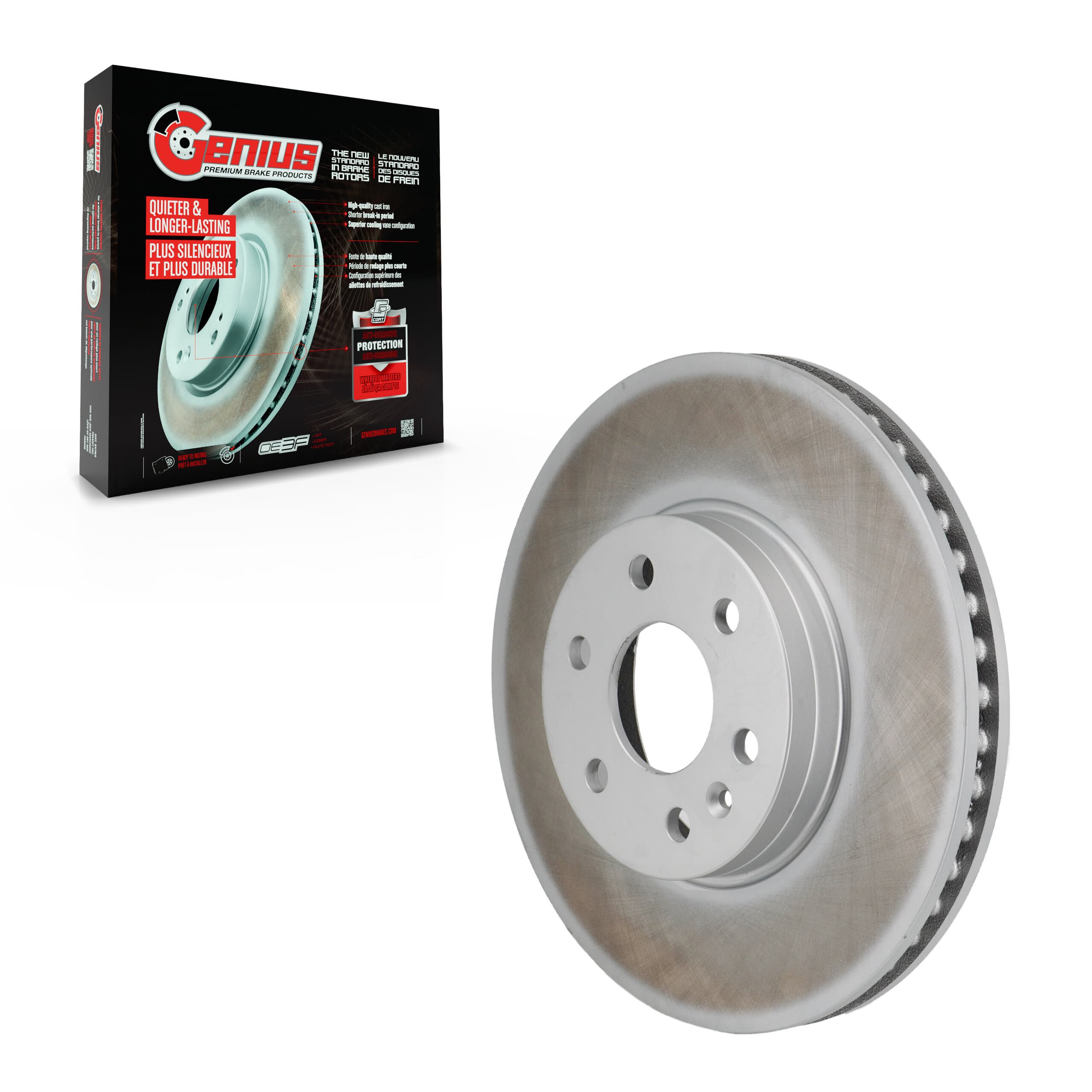 Genius - GCR-582733 - Front Disc Brake Rotor image 1