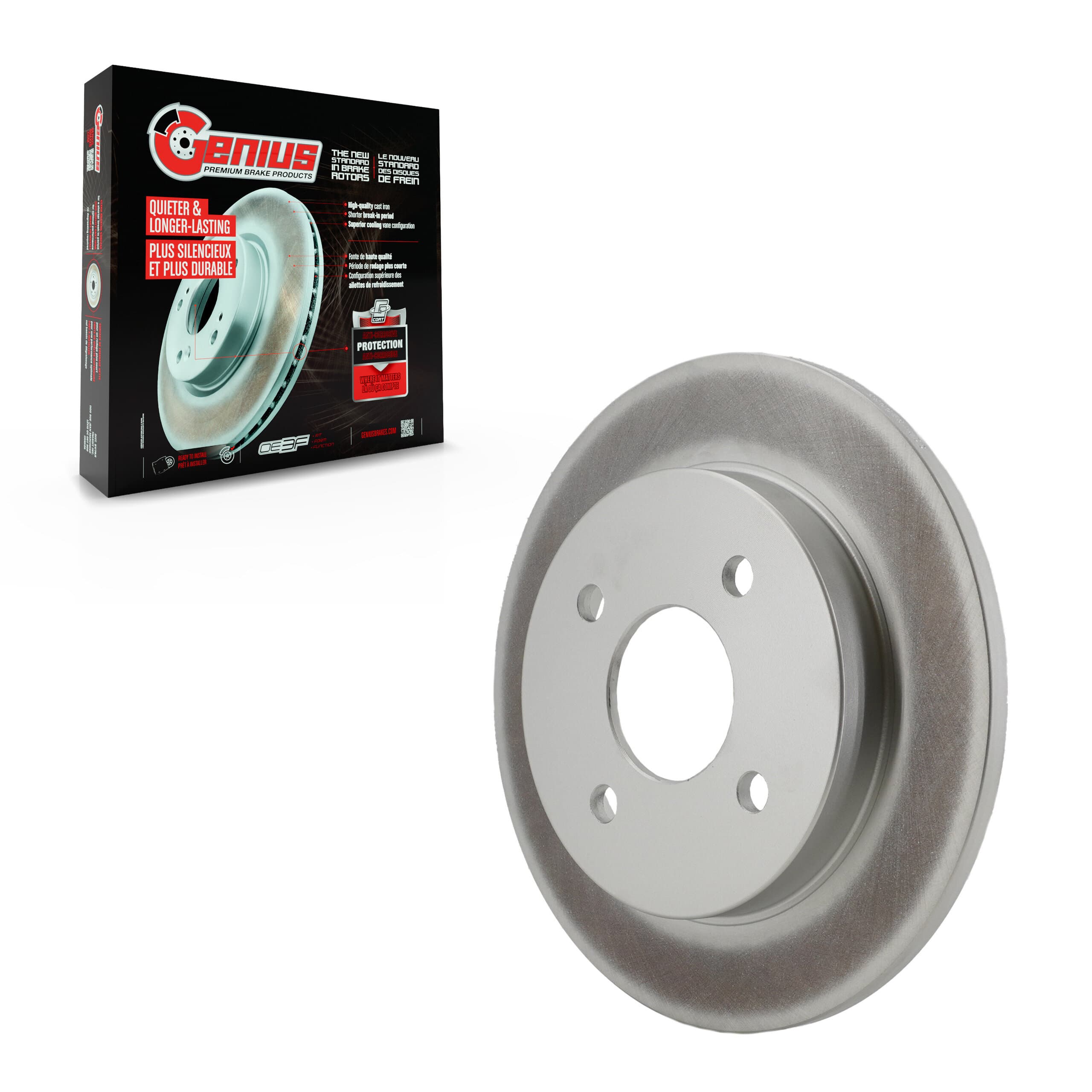 Genius - GCR-680035 - Rear Disc Brake Rotor image 1