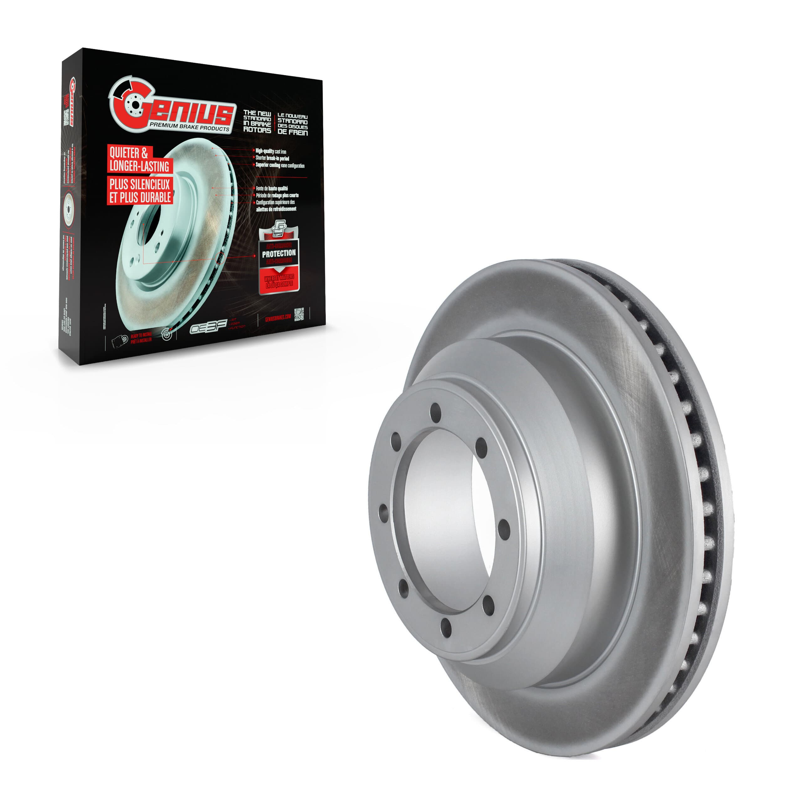 Genius - GCR-680680 - Rear Disc Brake Rotor image 1
